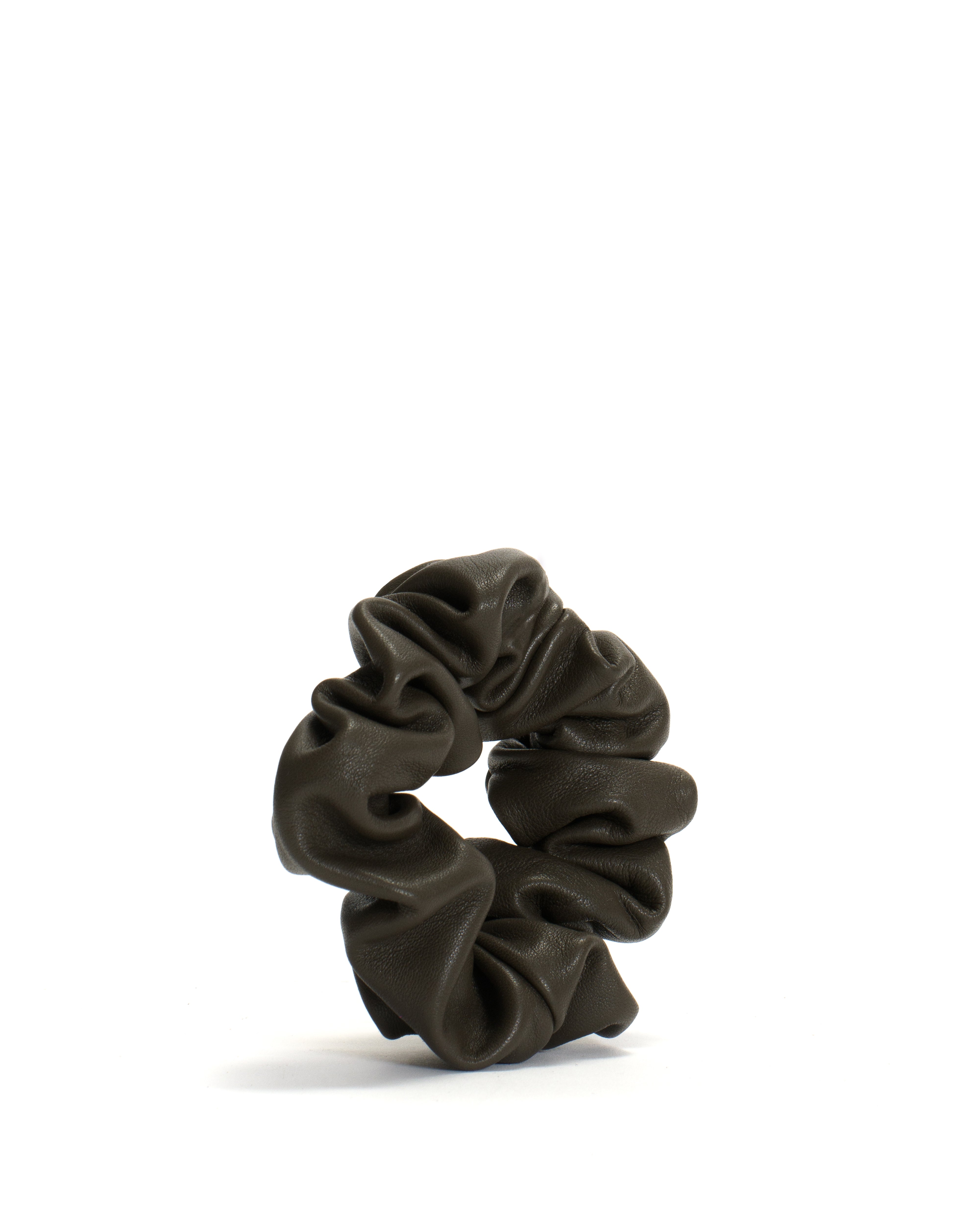 Sandie grand hair elastic Shiny lamb Moss green