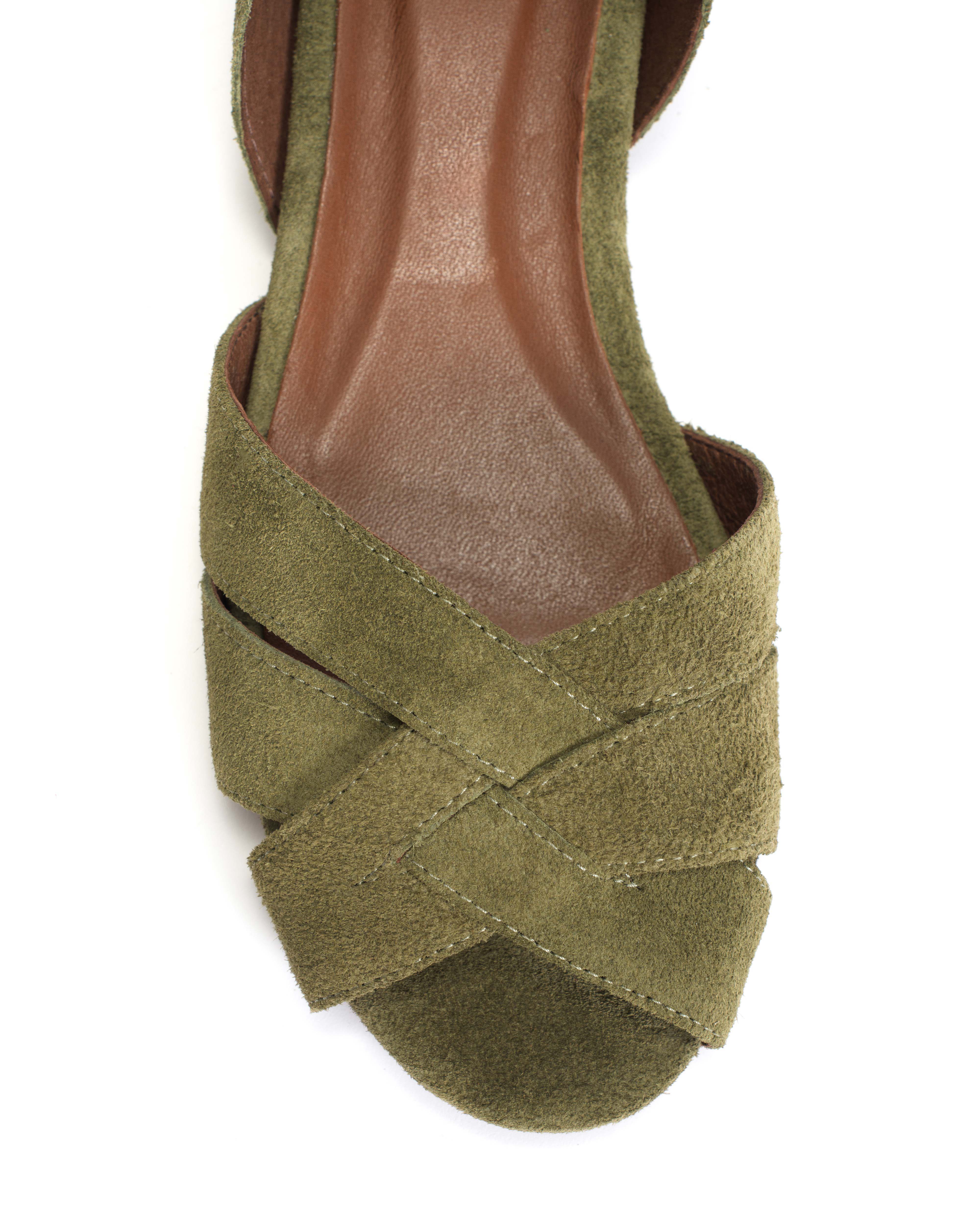 Sanni 20 Calf suede Olive green
