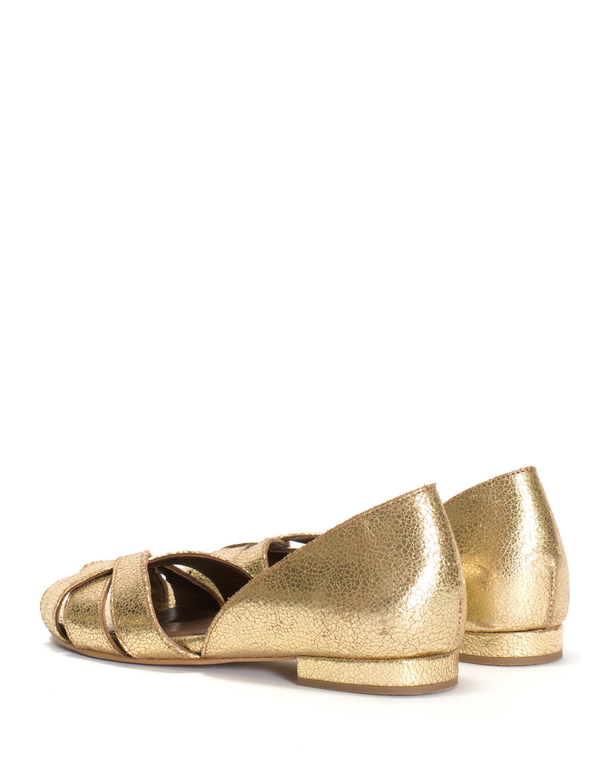 Sanni 20 Crackled metallic goat Gold