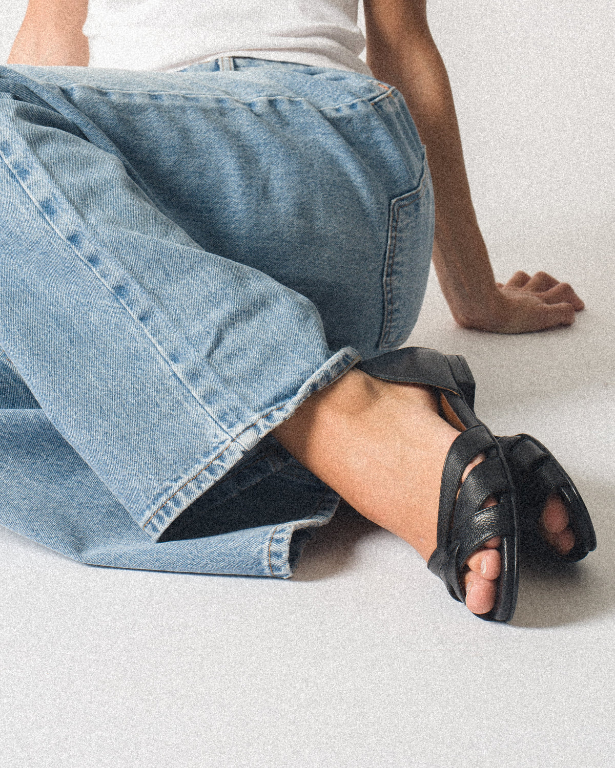 Sanni 20 Pebbled soft calf Black