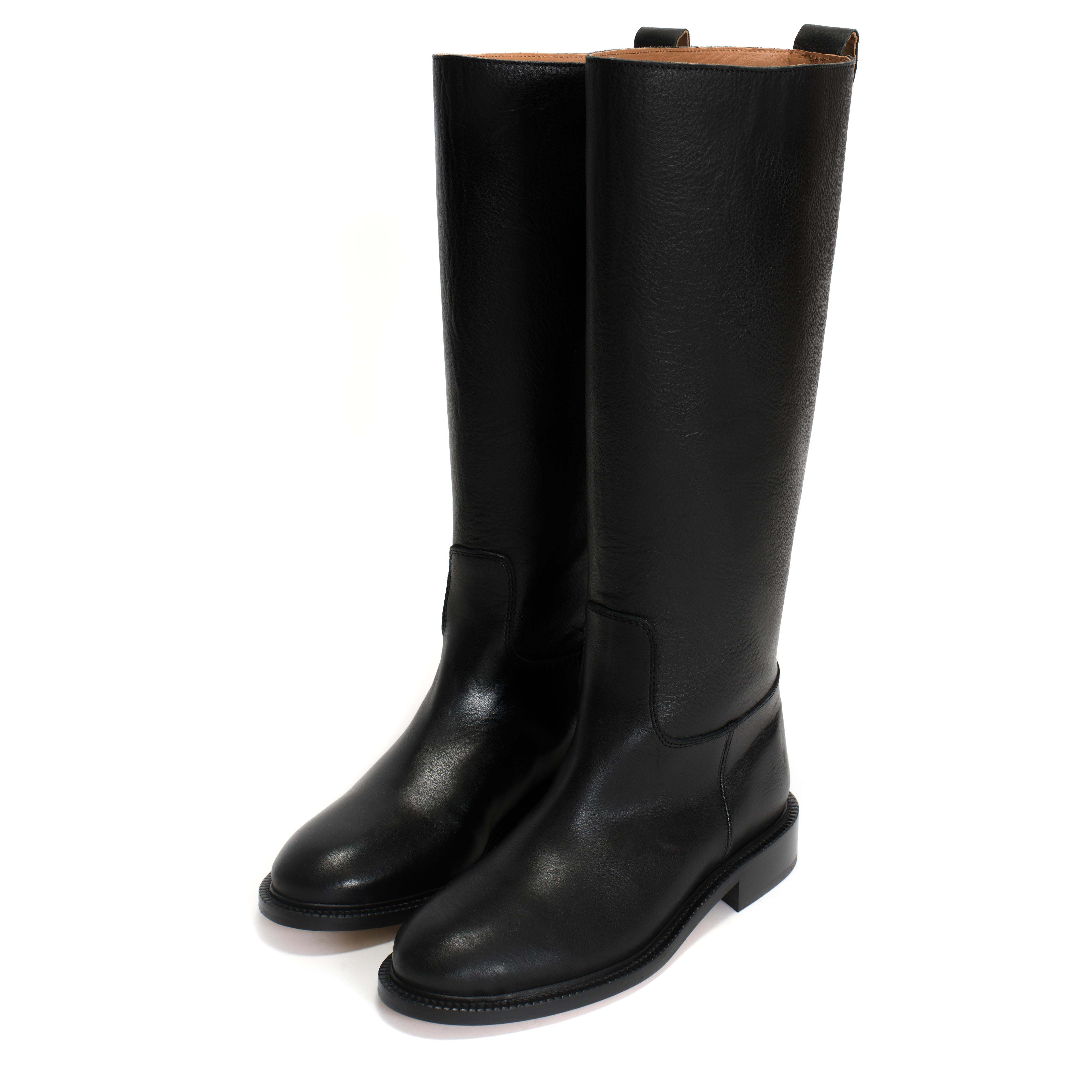 Semih Vegetable tanned calf Black