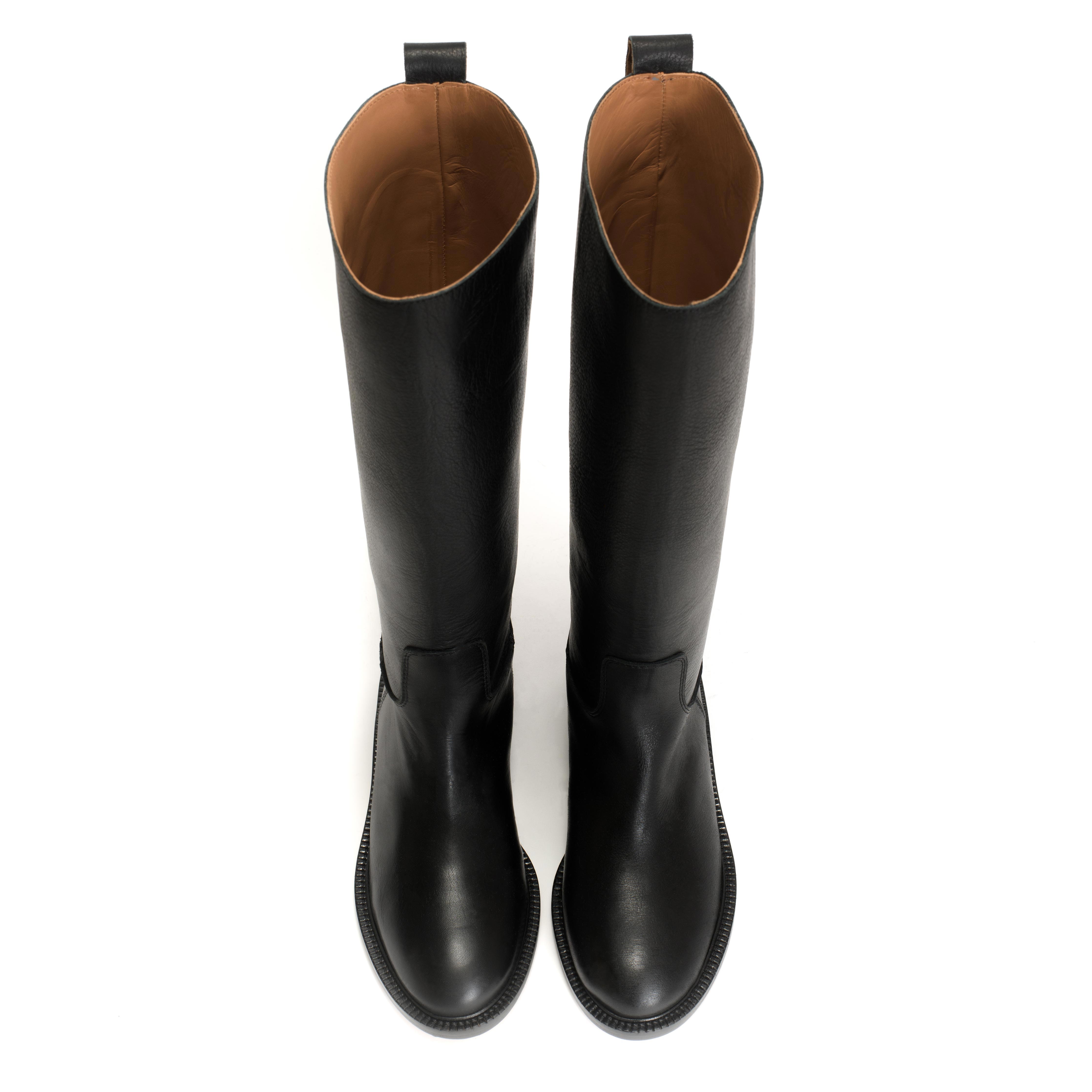 Semih Vegetable tanned calf Black