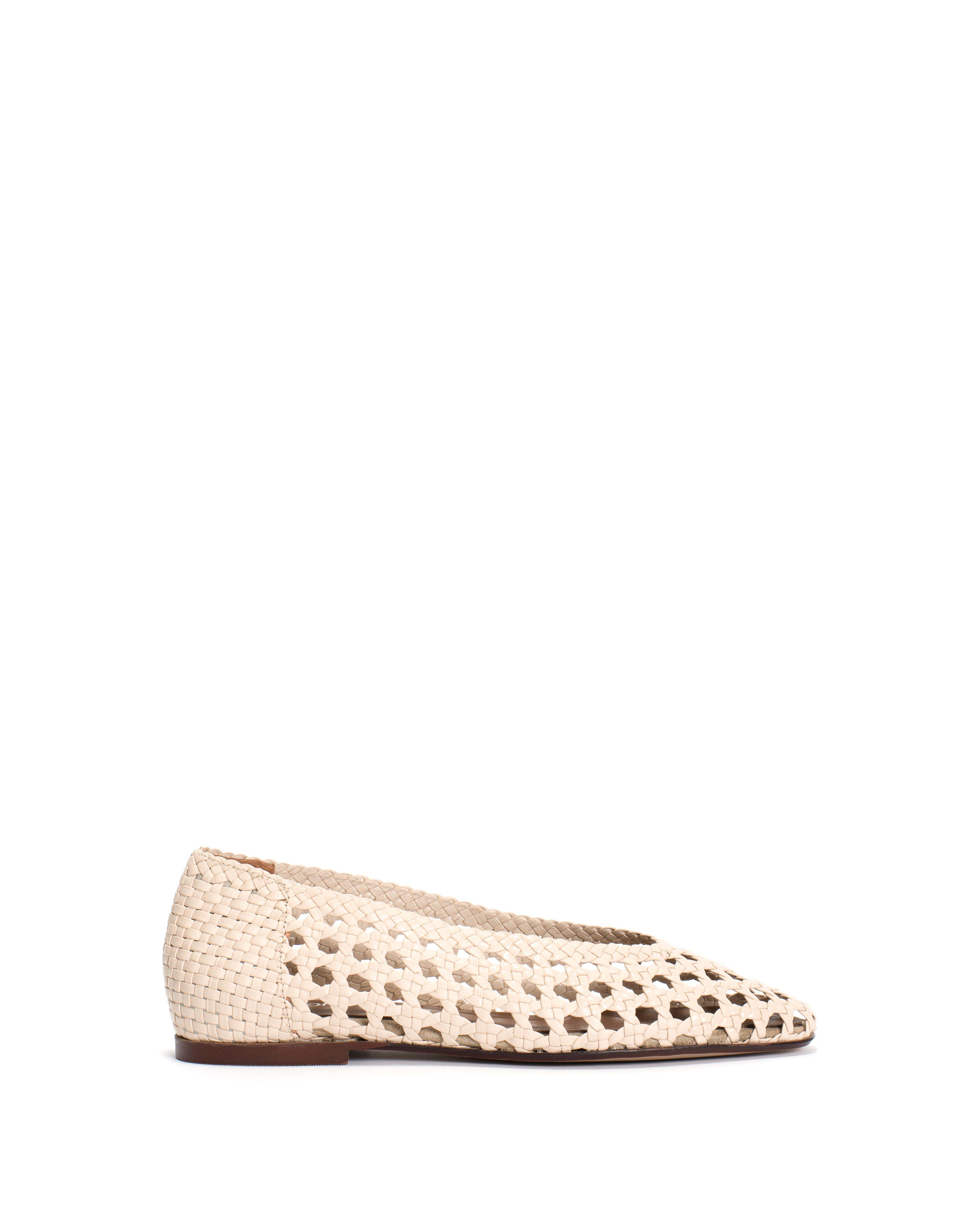 Sessi 10 Hand-braided leather Vanilla cream