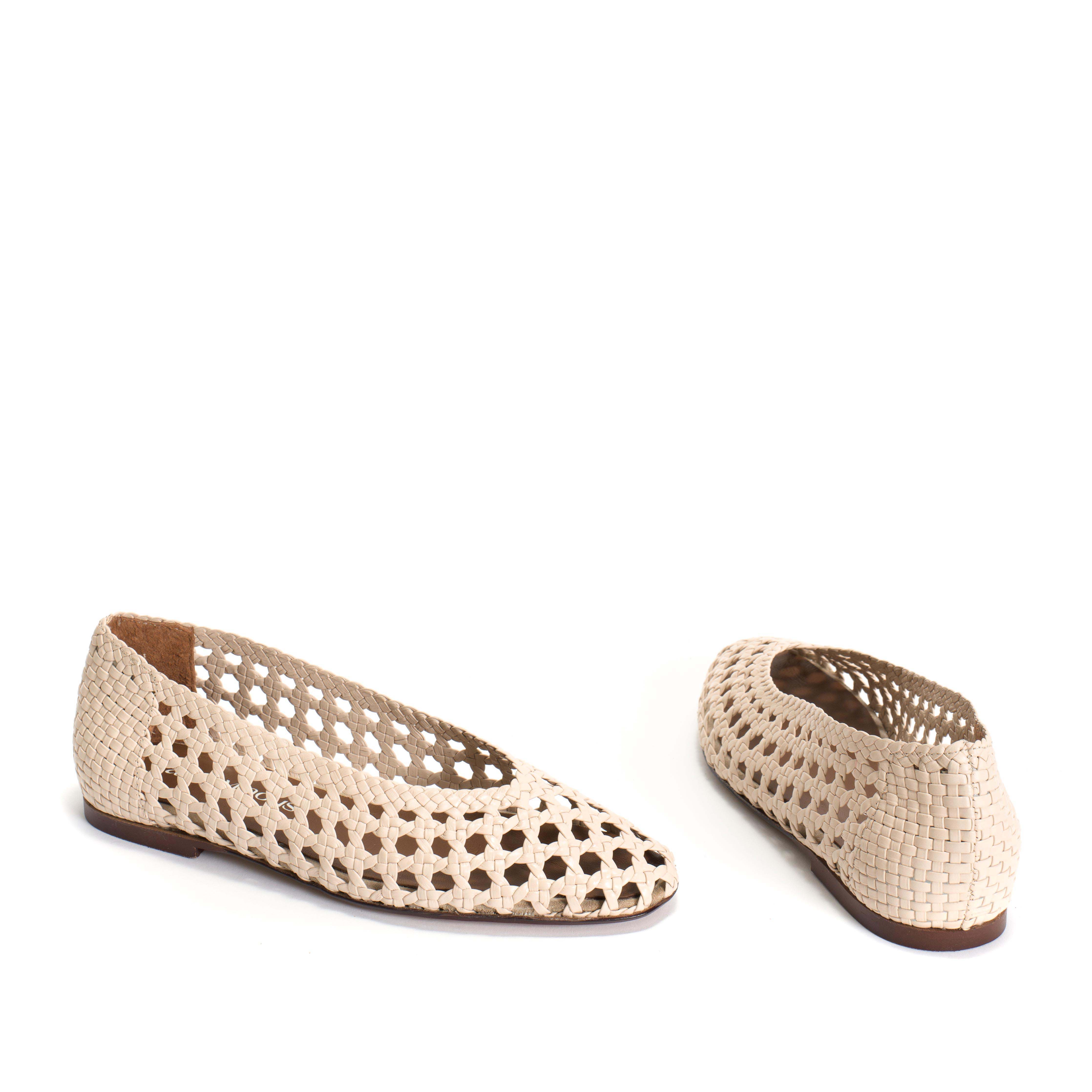 Sessi 10 Hand-braided leather Vanilla cream