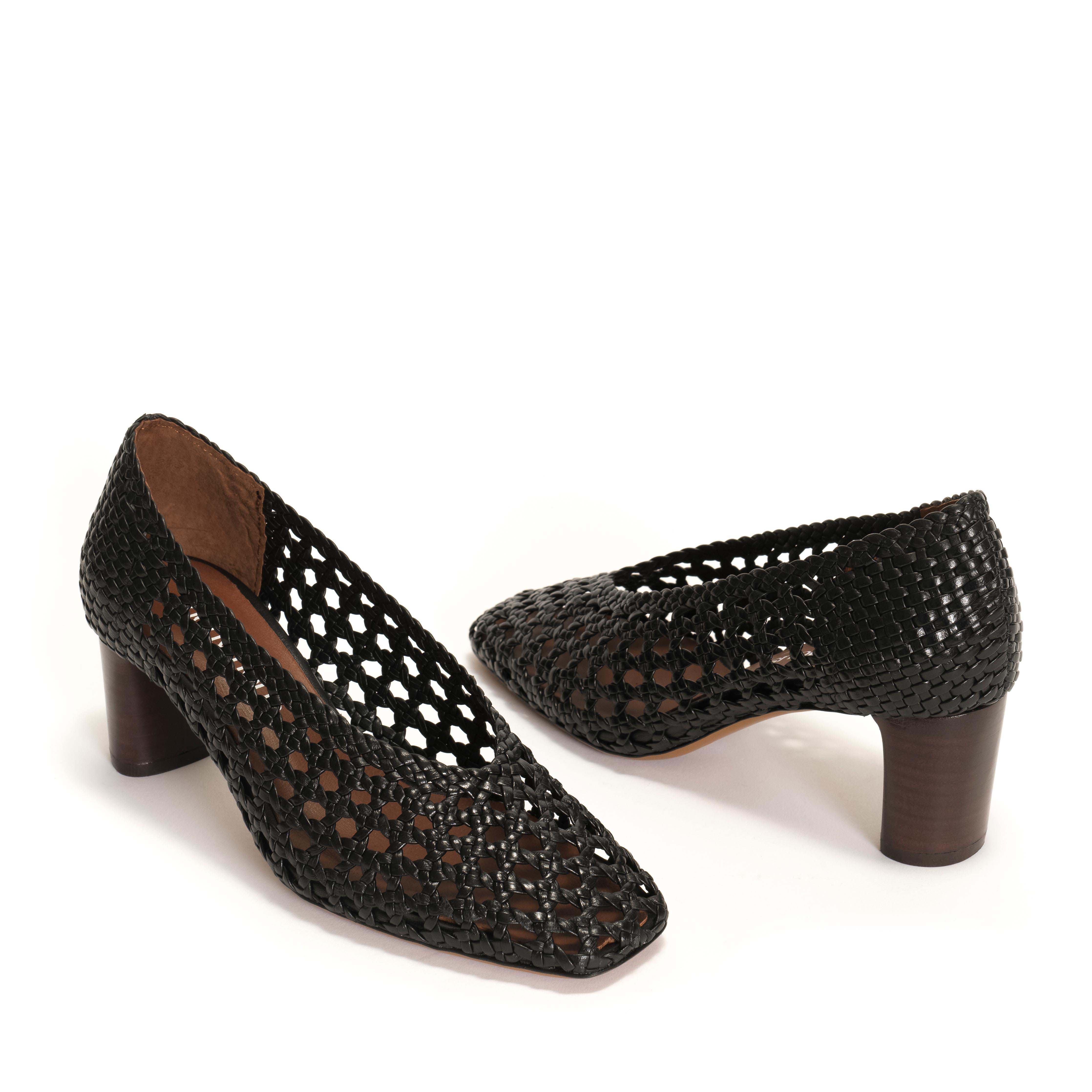 Sessi 60 hand-braided Hand-braided leather Black