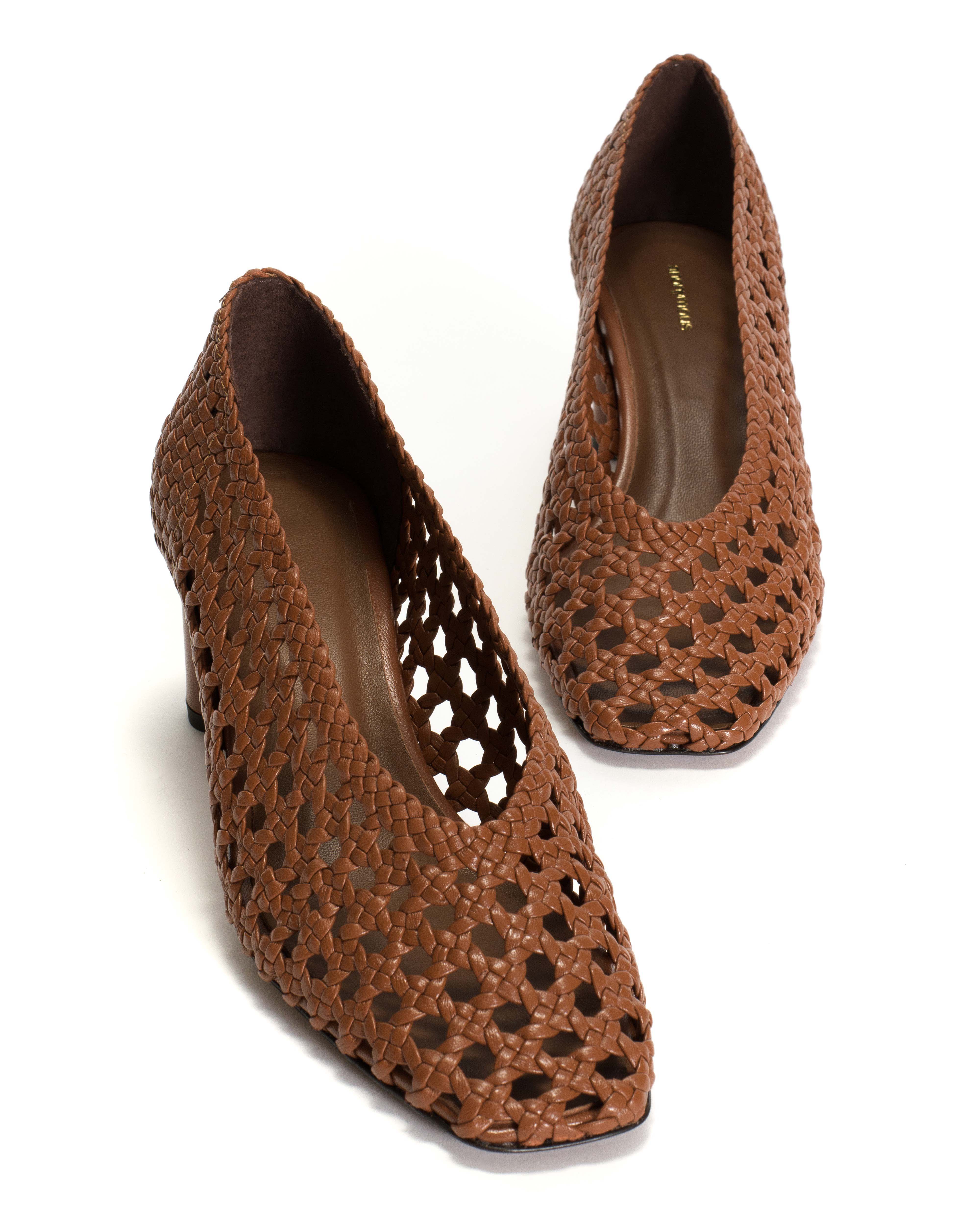 Sessi 60 Hand-braided leather Hazelnut