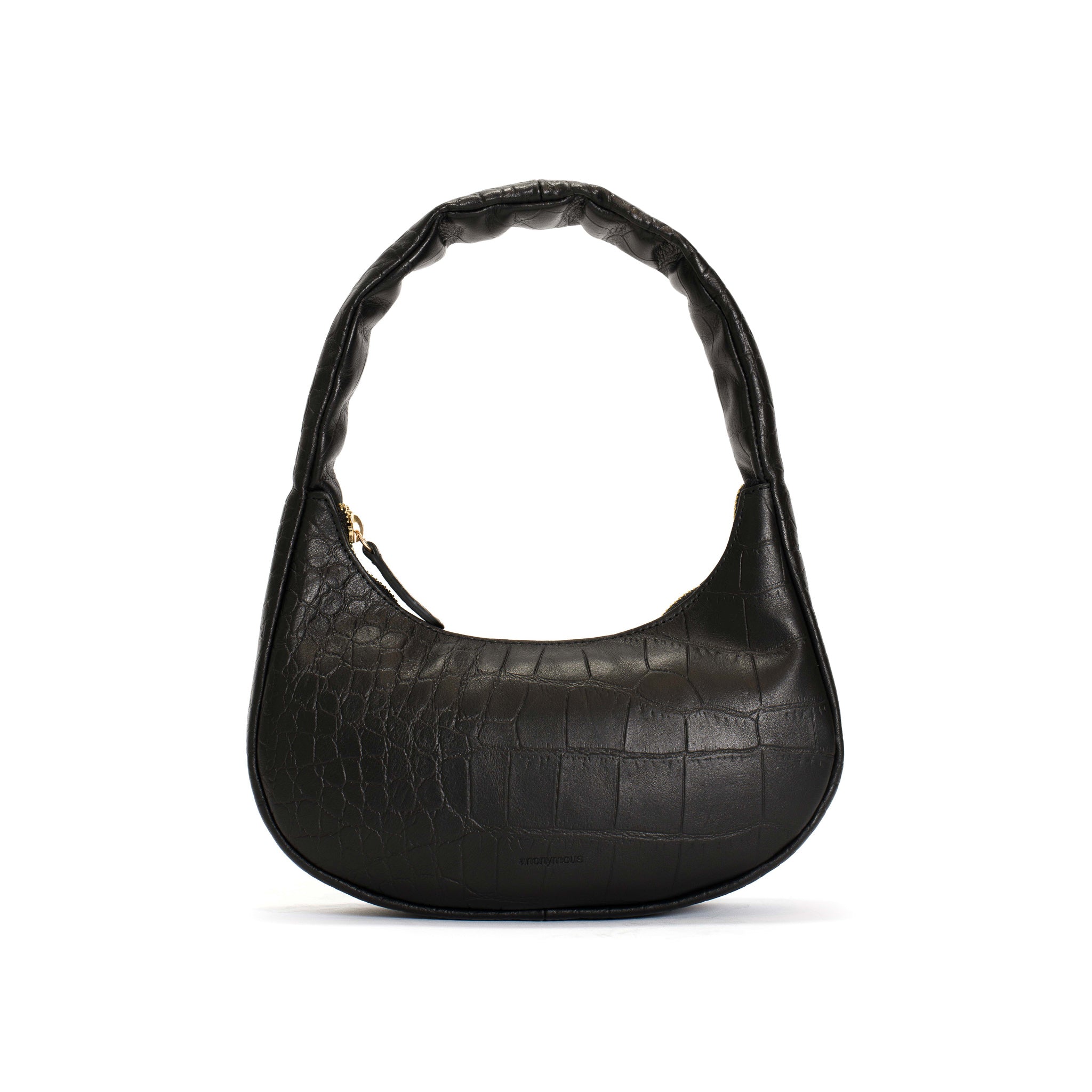 Shane petite pillow bag Alligator calf Black