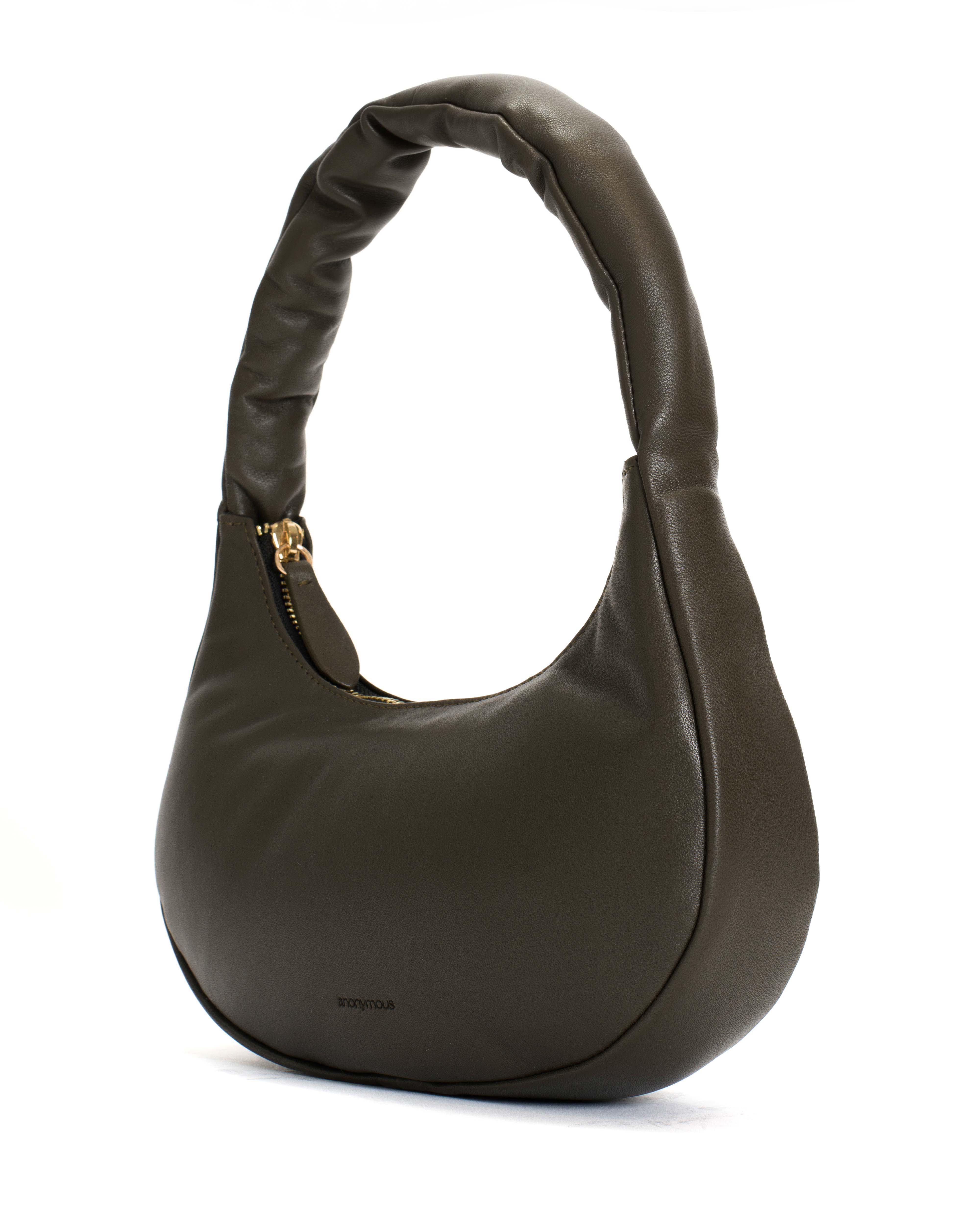 Shane petite pillow bag Shiny lamb Olive green