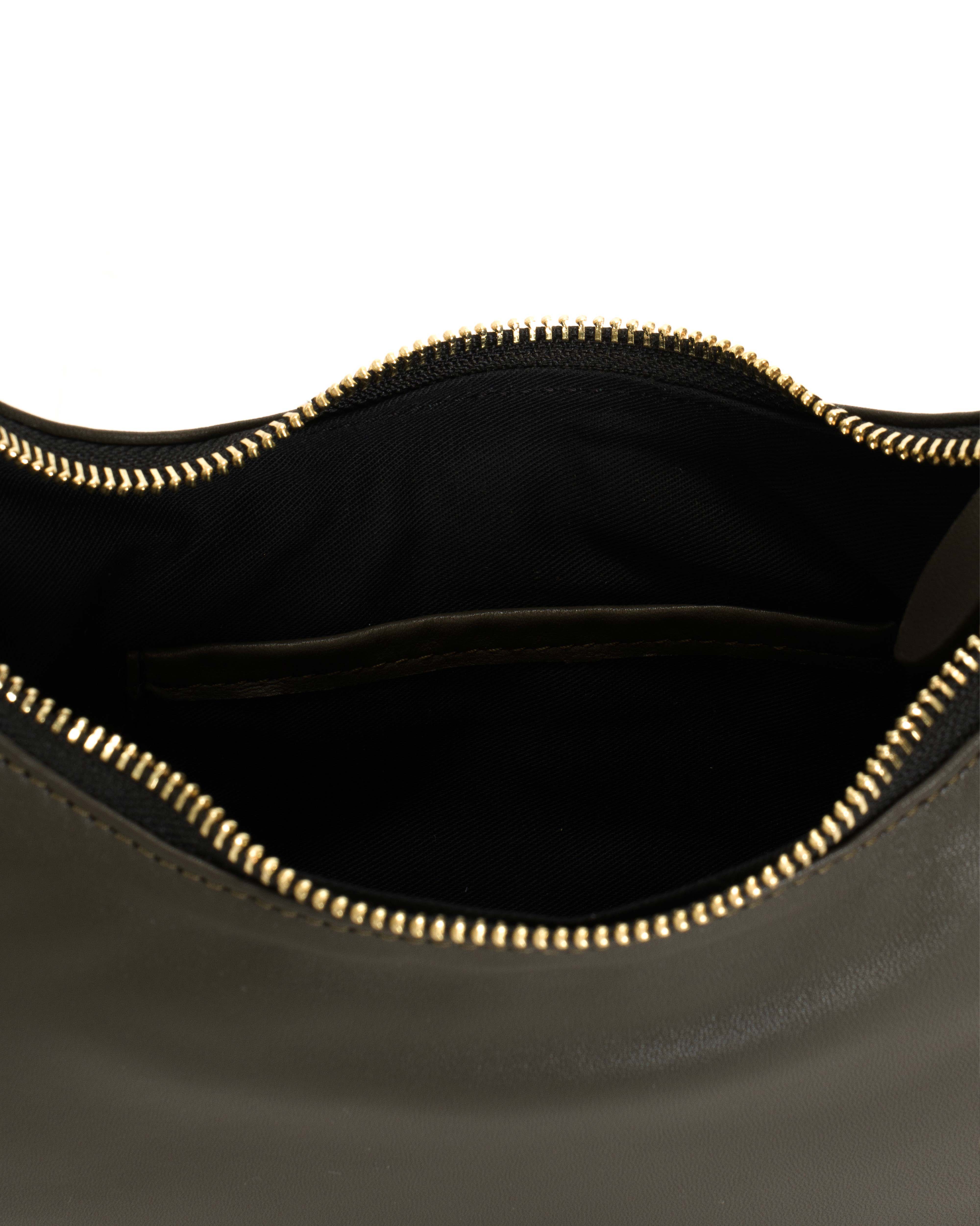 Shane petite pillow bag Shiny lamb Olive green