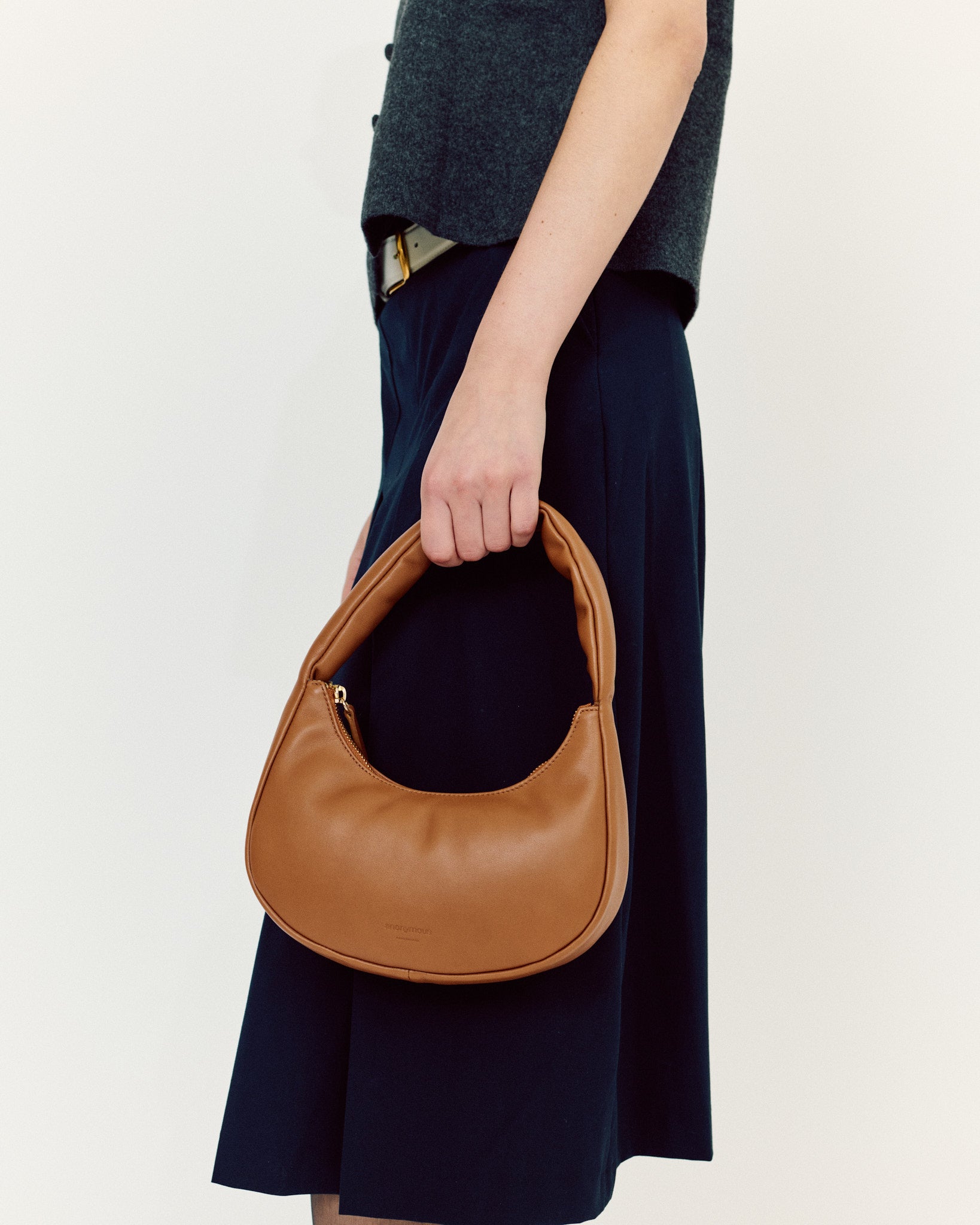 Shane petite pillow bag Soft calf Camel