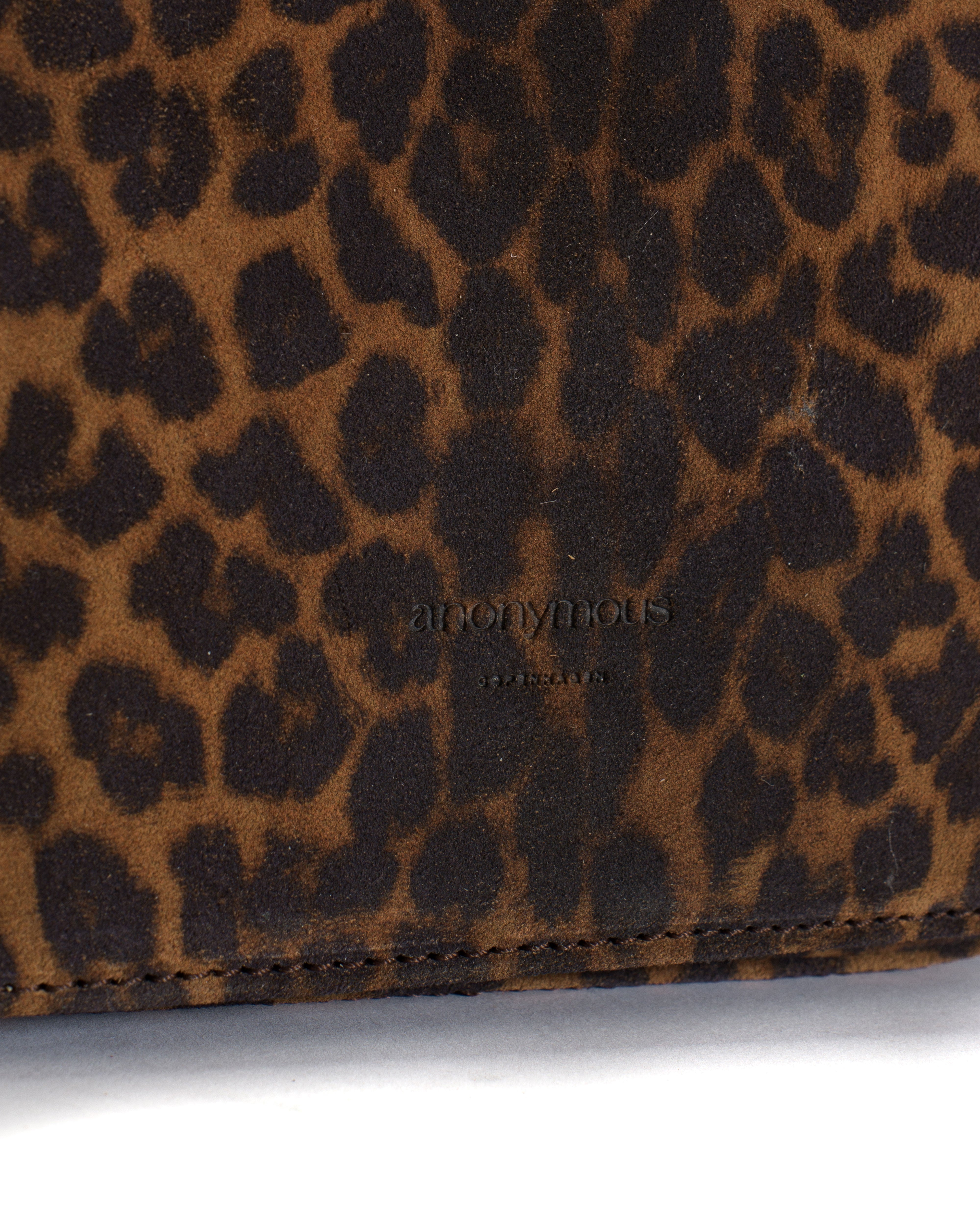 Sicha crossover bag Calf suede print Leopard