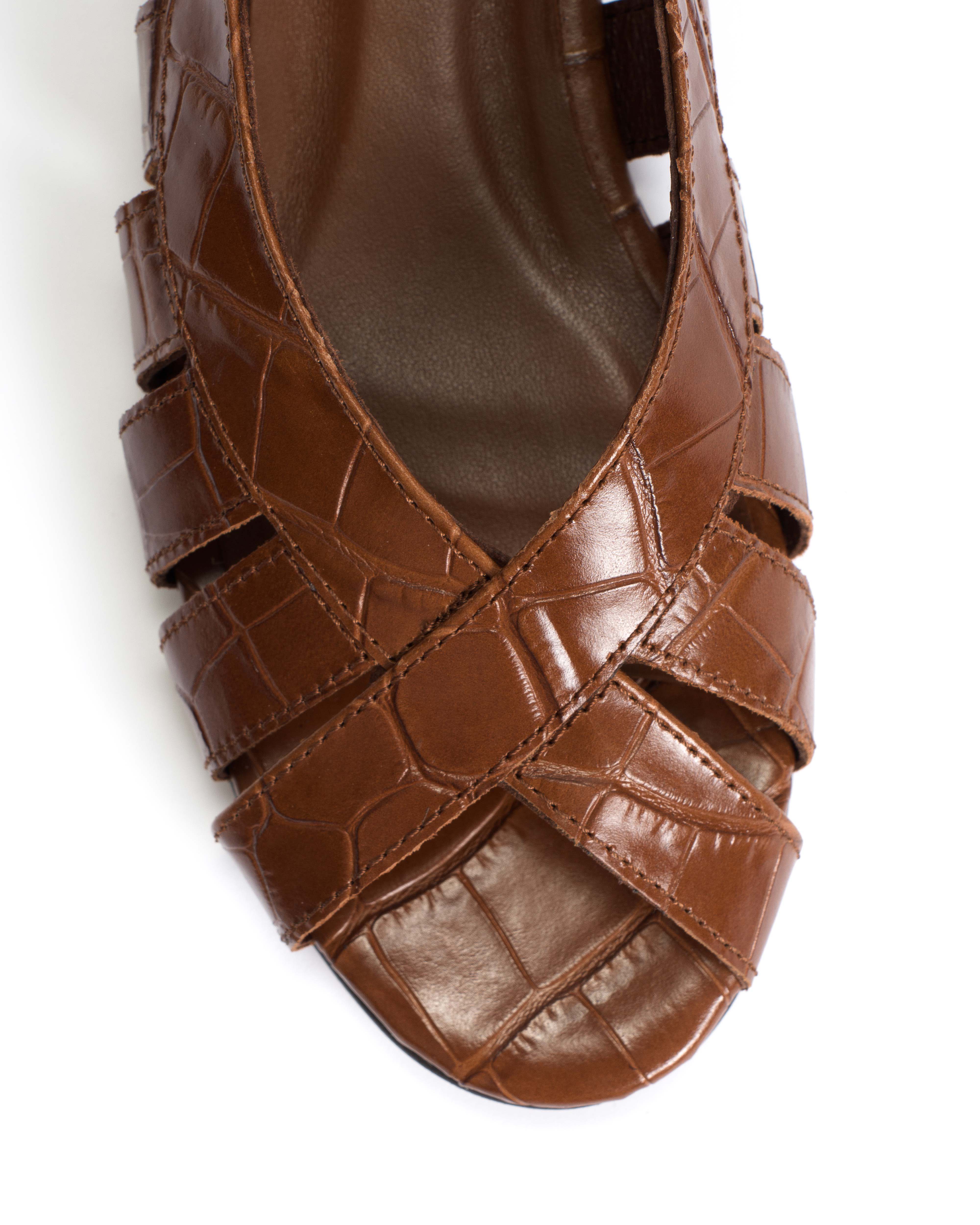 Sophie 20 Croco calf Chocolate