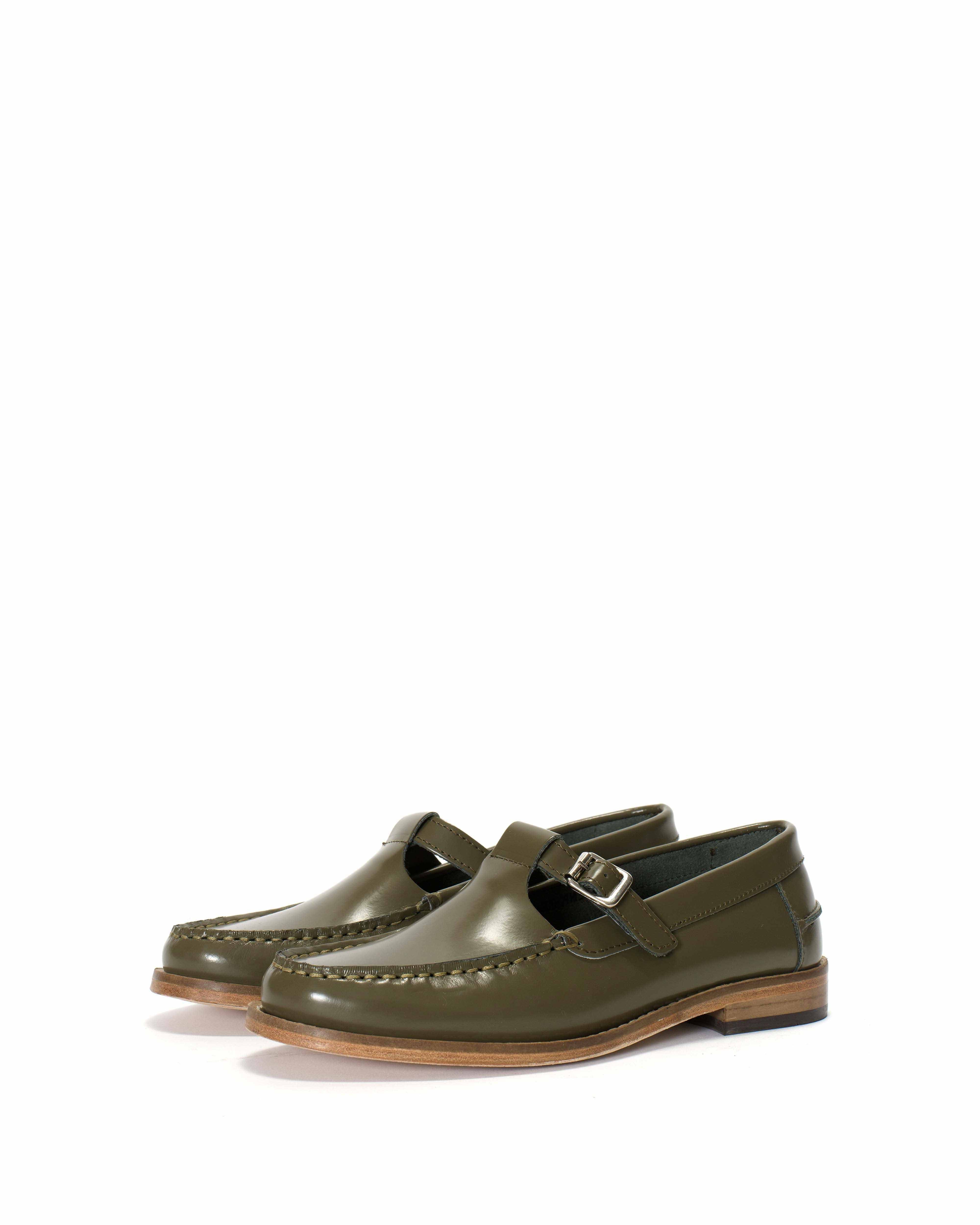 Dico Loafer t-bar Polido Olive green