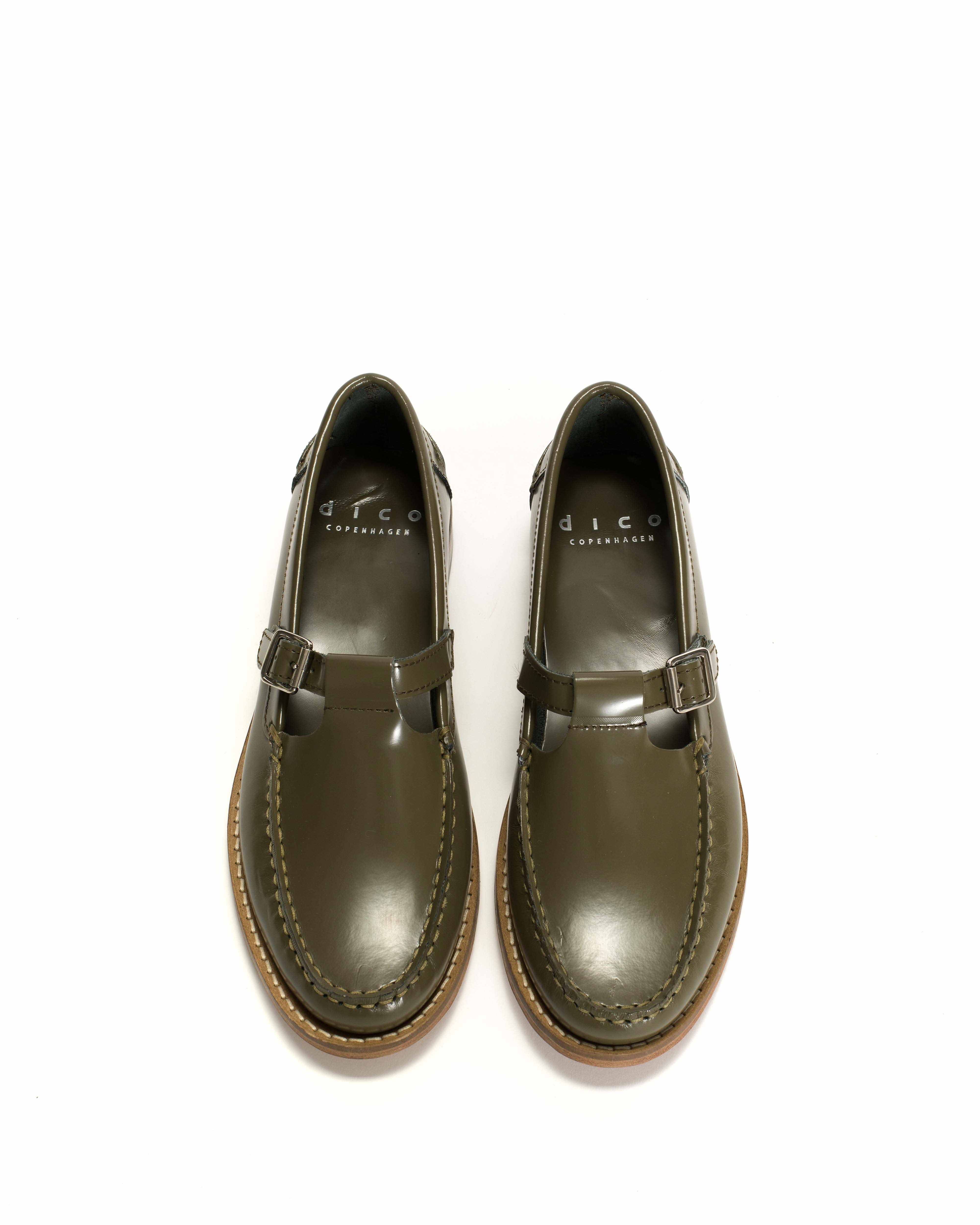 Dico Loafer t-bar Polido Olive green