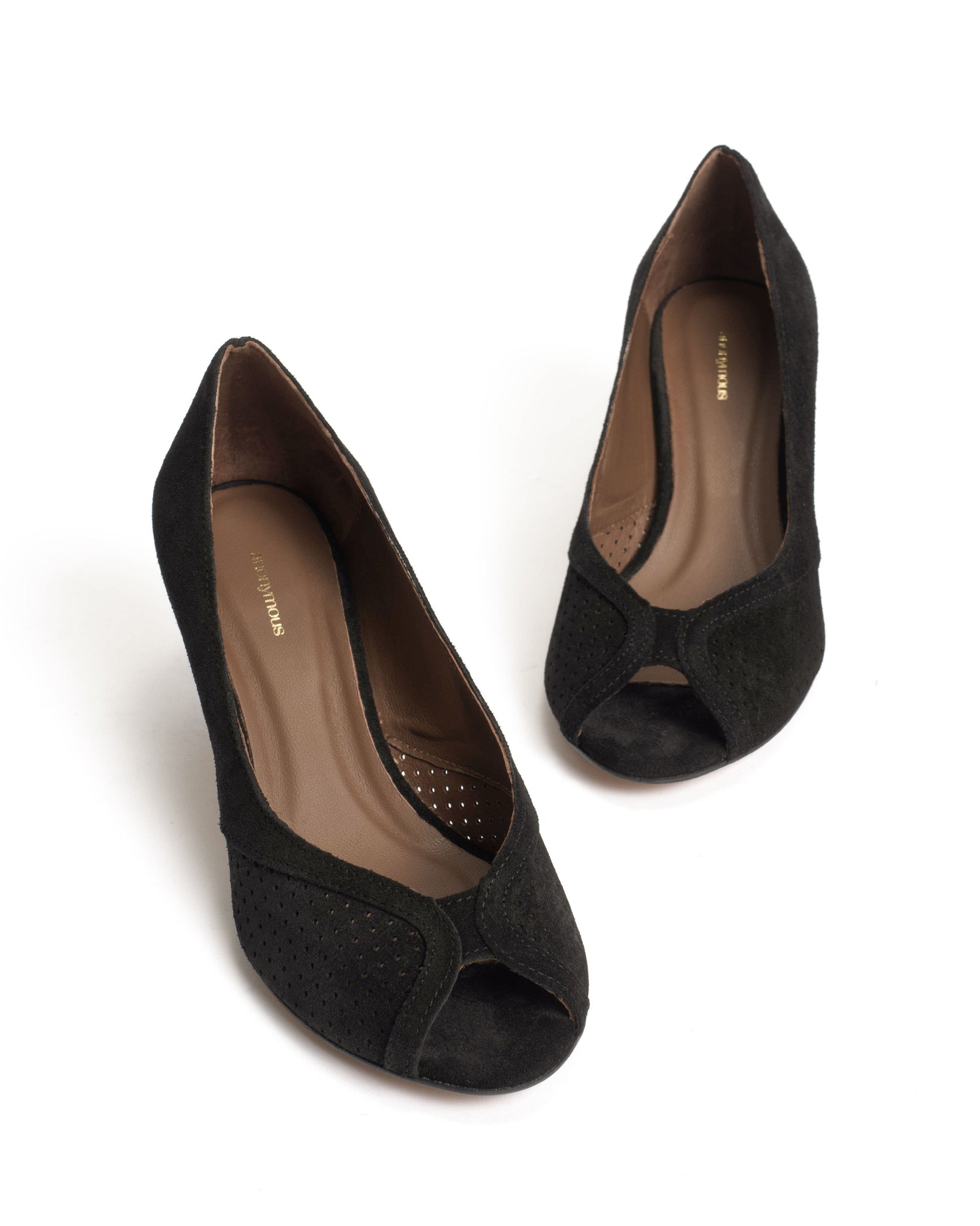 Tiffany Stiletto Calf suede Black - Anonymous Copenhagen