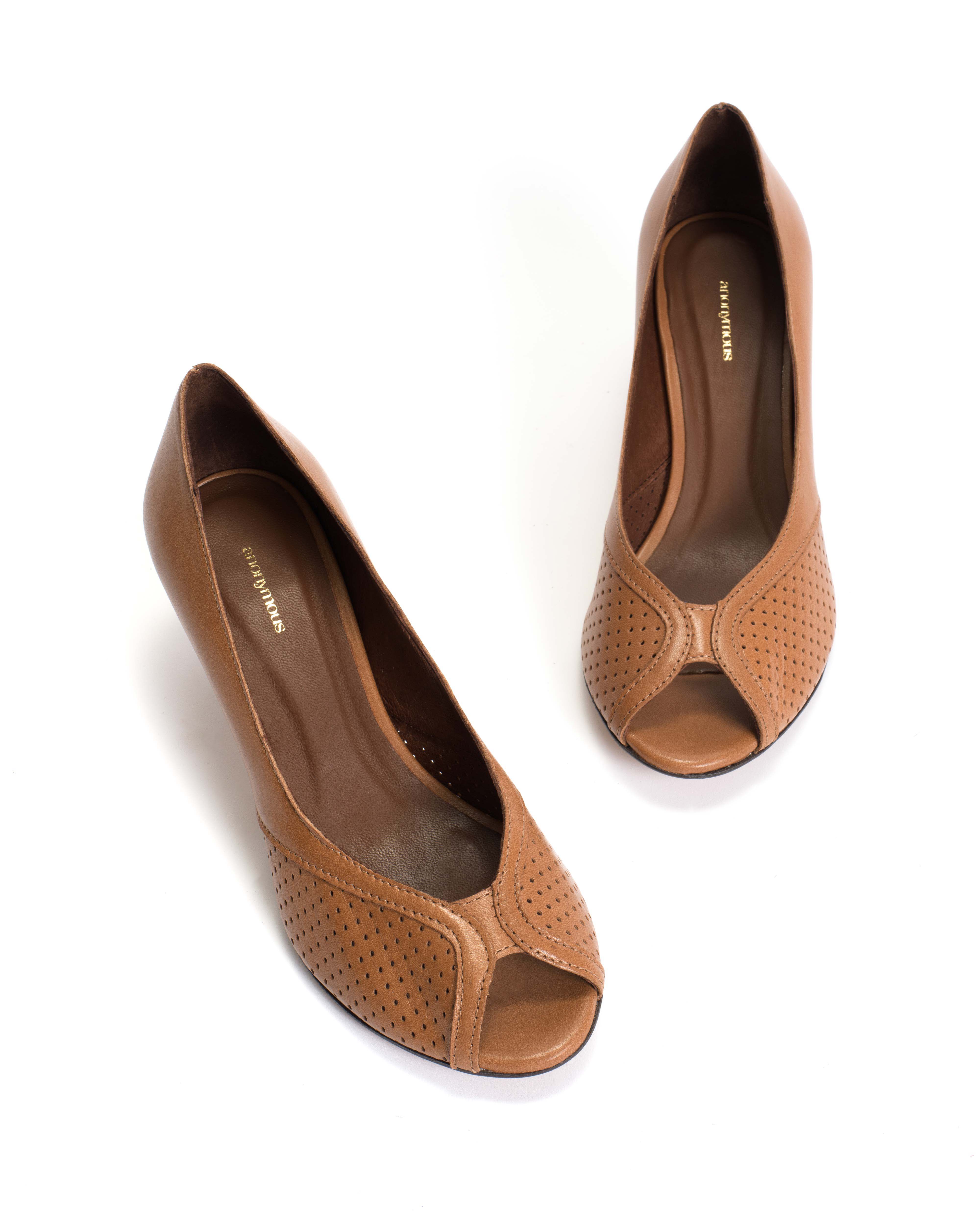 Tiffany stiletto Shiny lamb Caramel