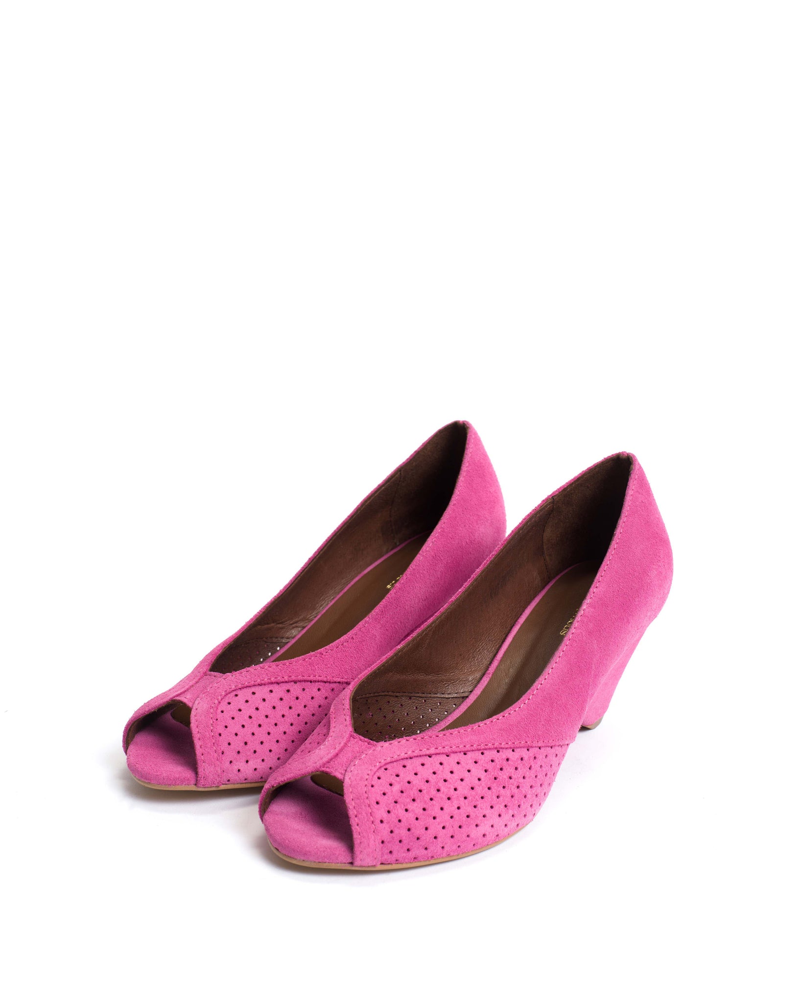 Tiffany triangle Calf suede Raspberry sorbet
