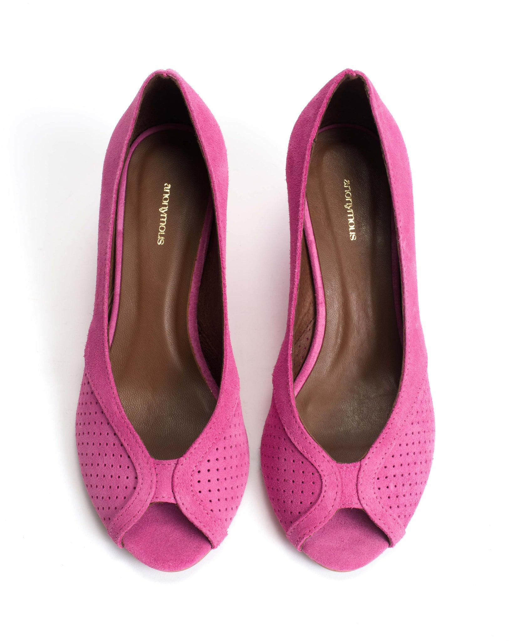 Tiffany triangle Calf suede Raspberry sorbet