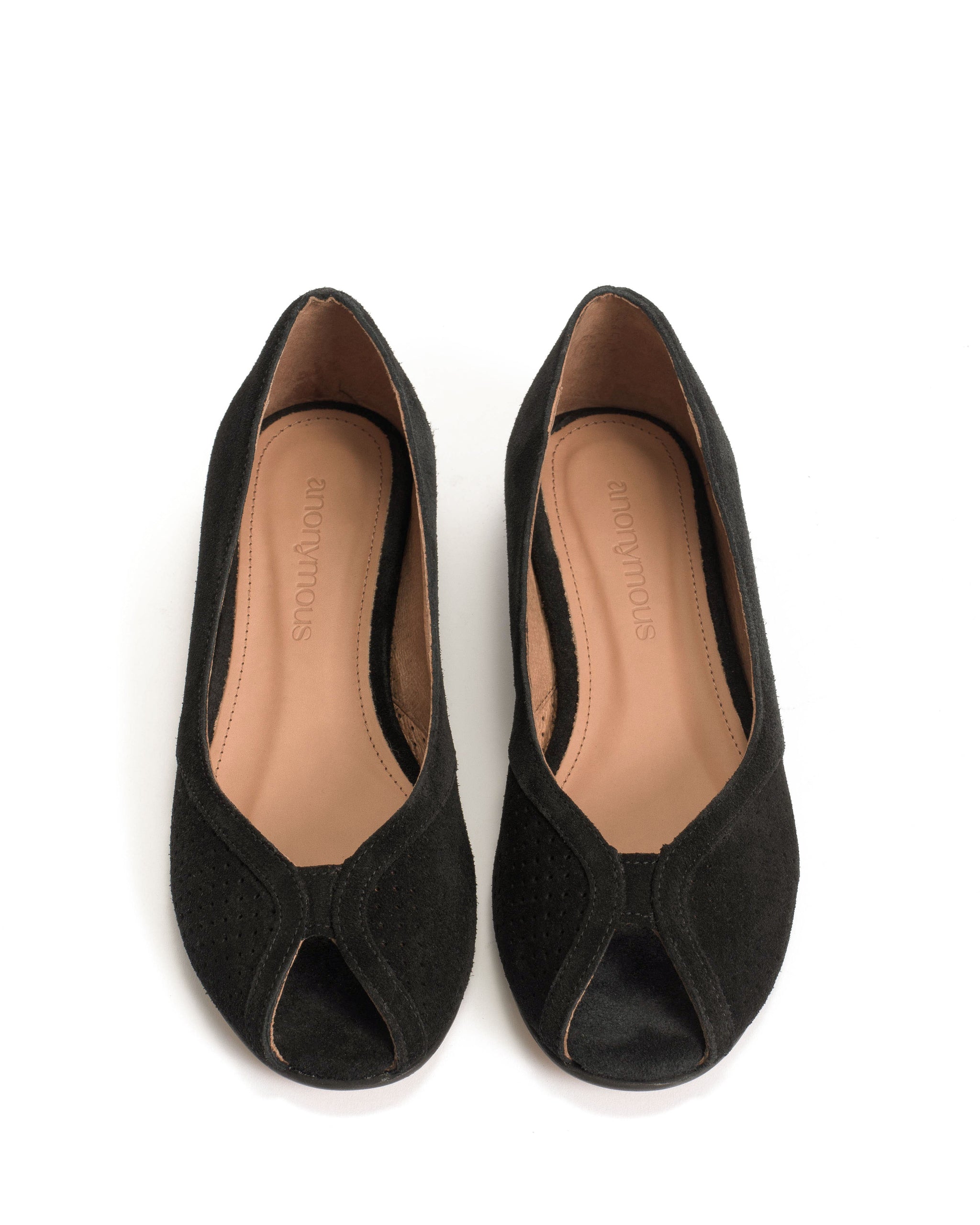 Tiffy Calf suede Black - Anonymous Copenhagen Flat-loafers & ballerinas & pumps