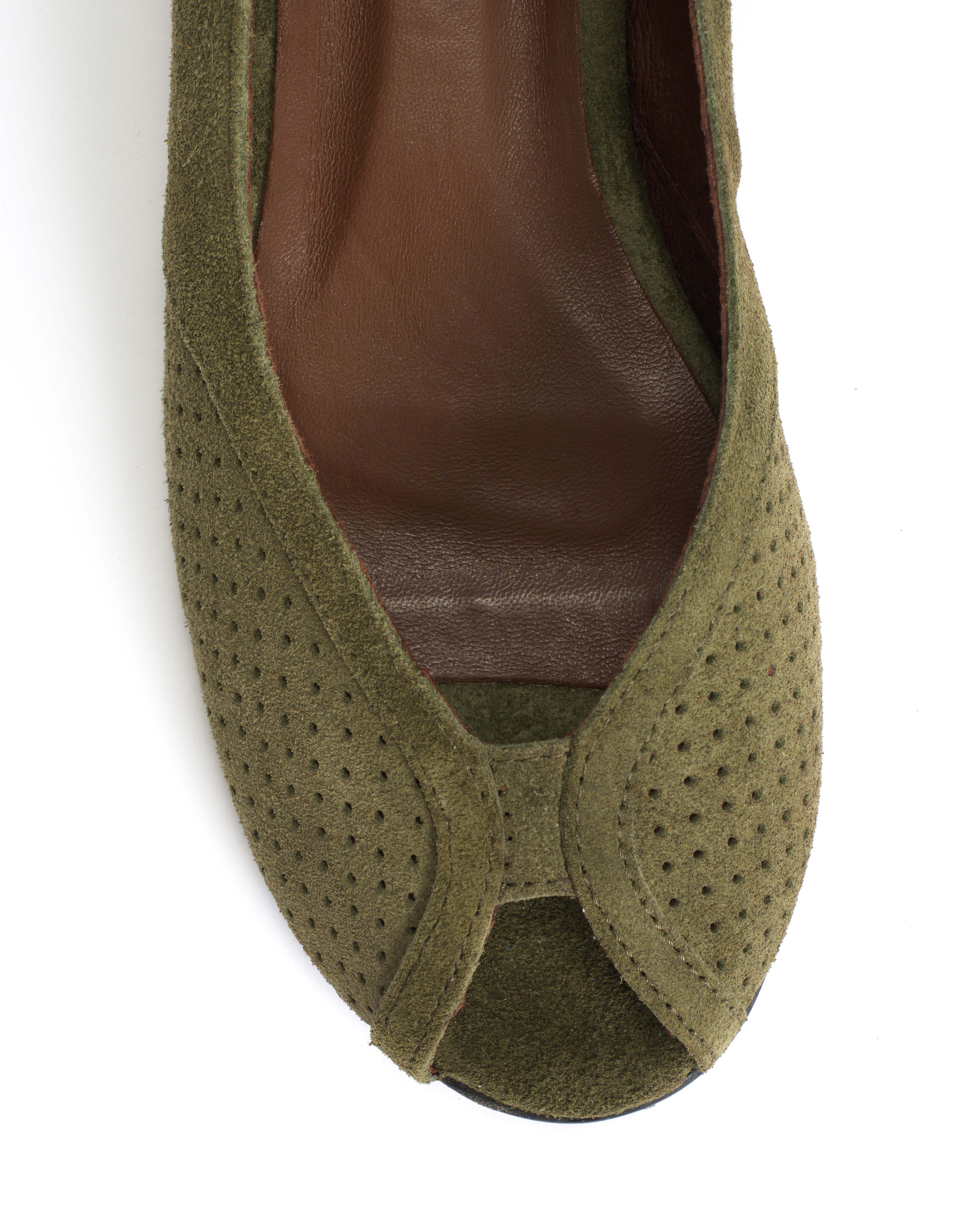 Tiffy Calf suede Olive green