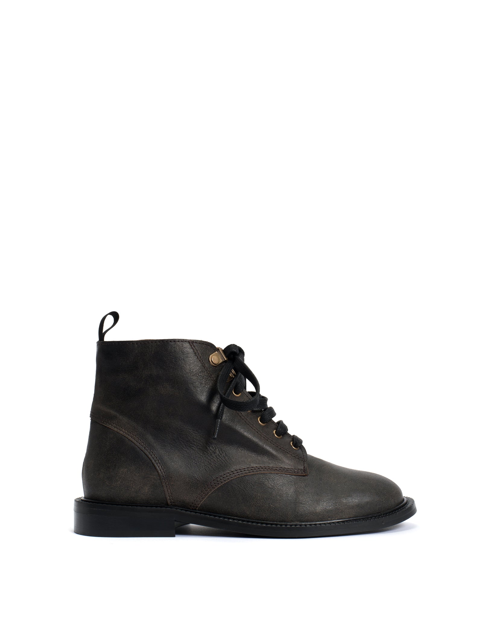 Valery Distressed vegetable tanned calf Off black - Anonymous Copenhagen
