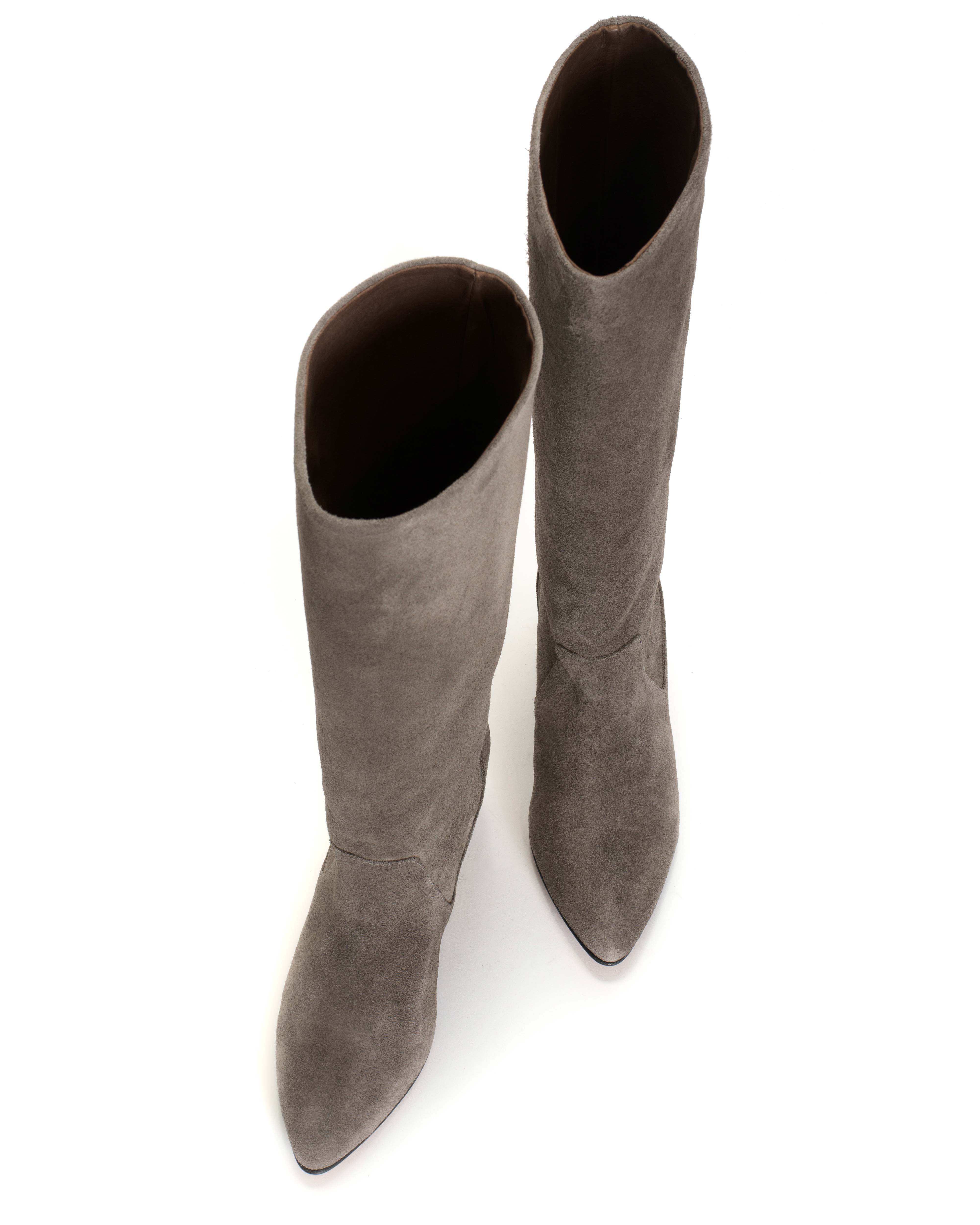 Valle 50 stiletto Calf suede Shark grey