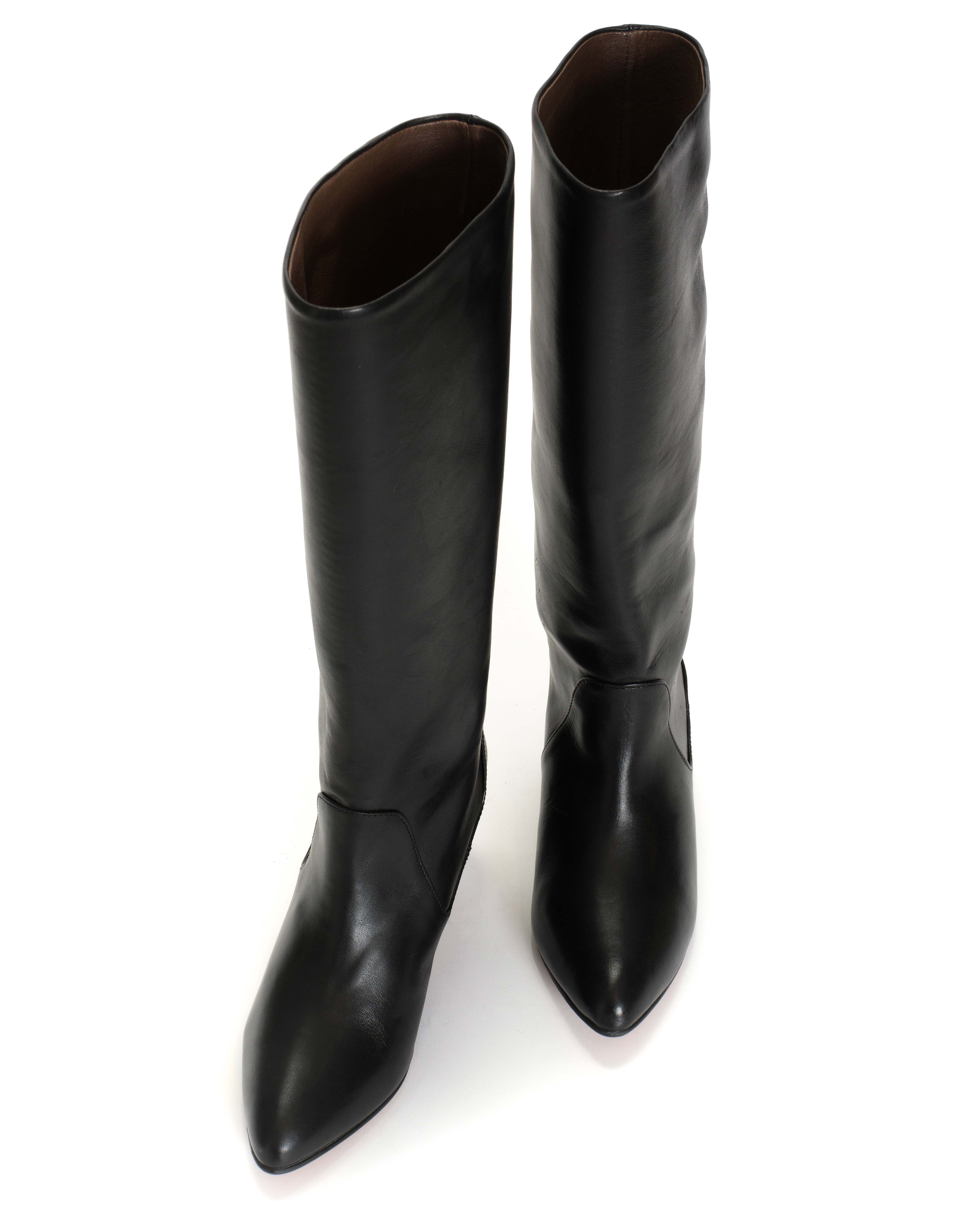 Valle 50 stiletto Soft calf Black
