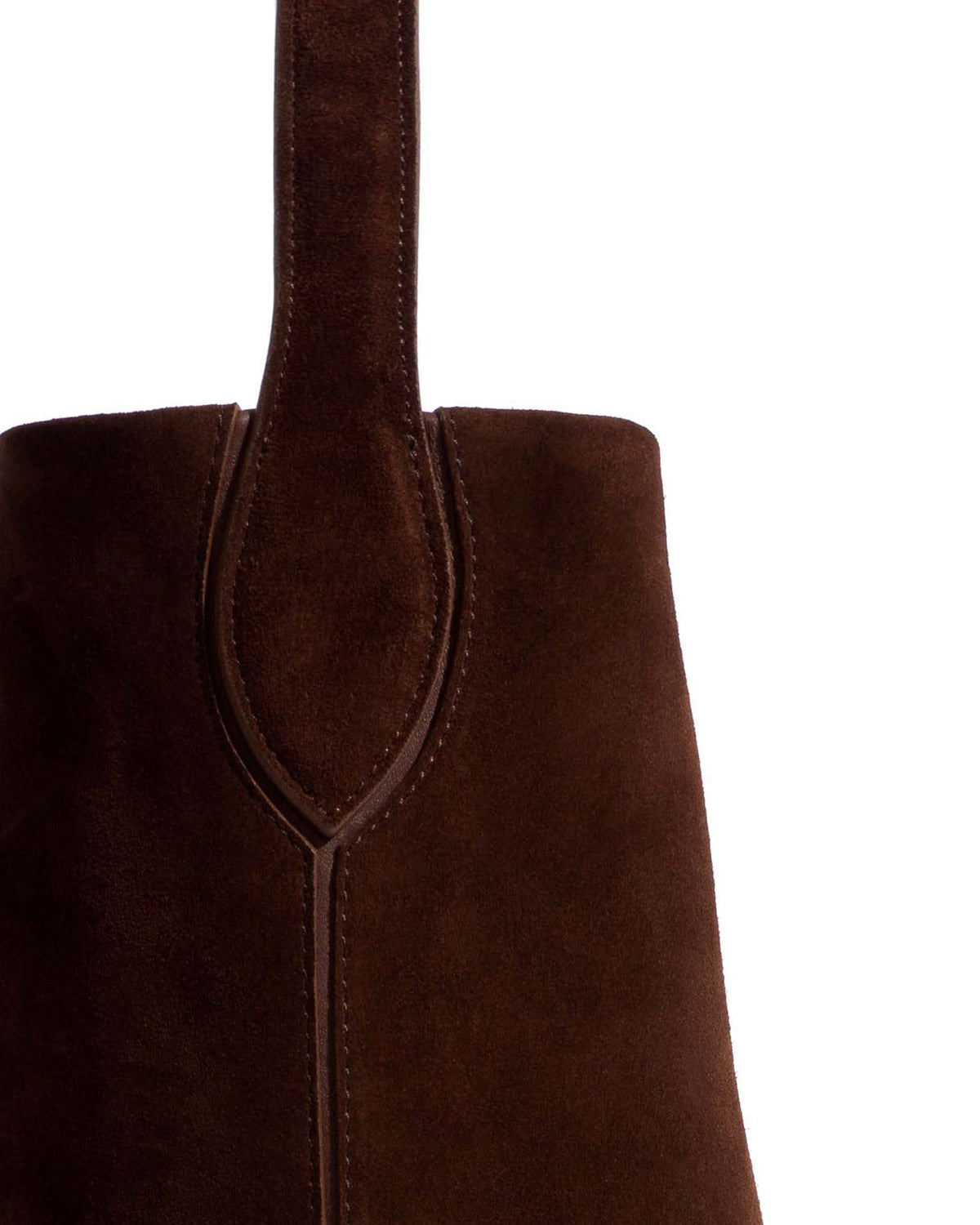 Versa slouchy everyday bag Calf suede Chocolate
