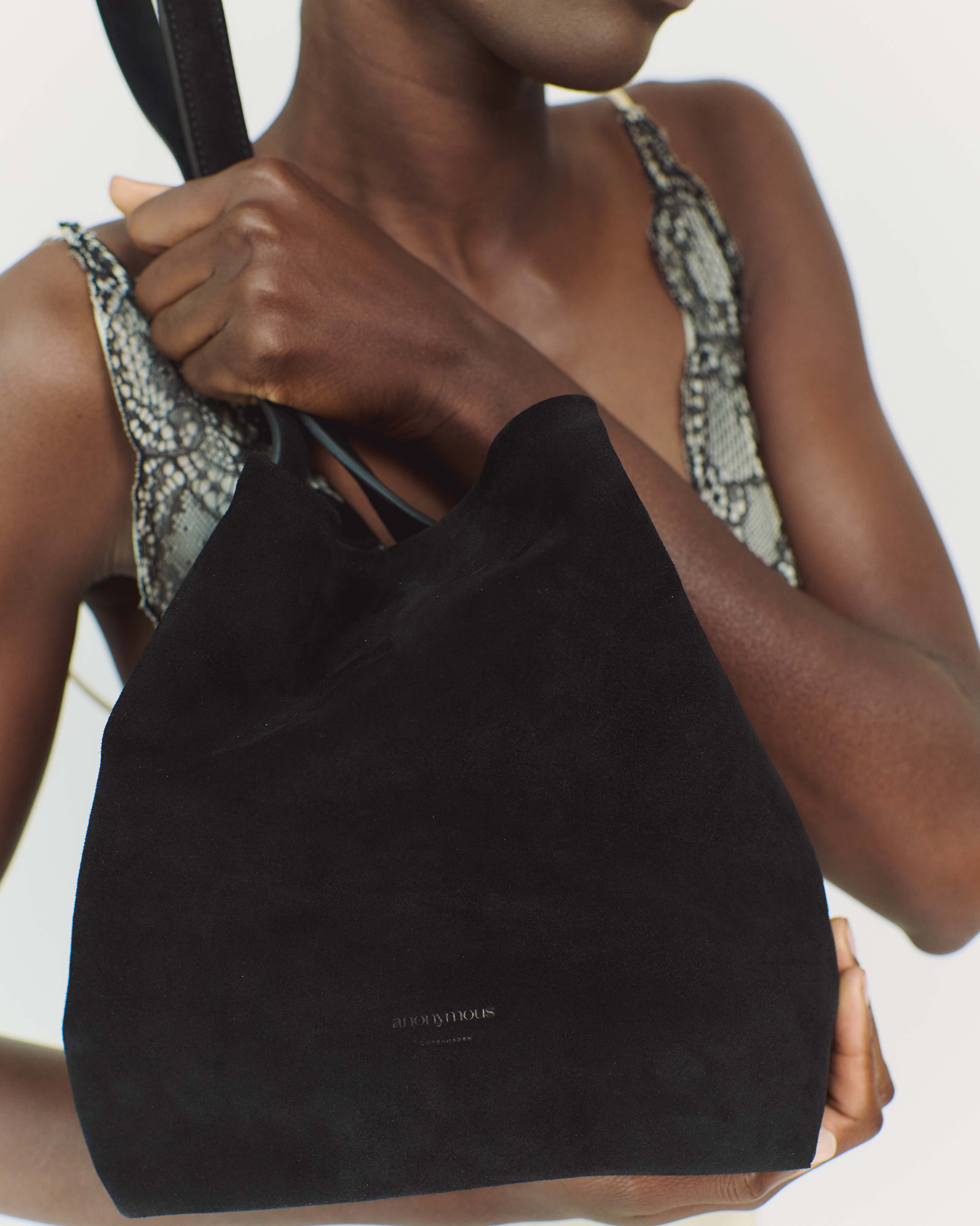 Versa petite bag Calf suede Black