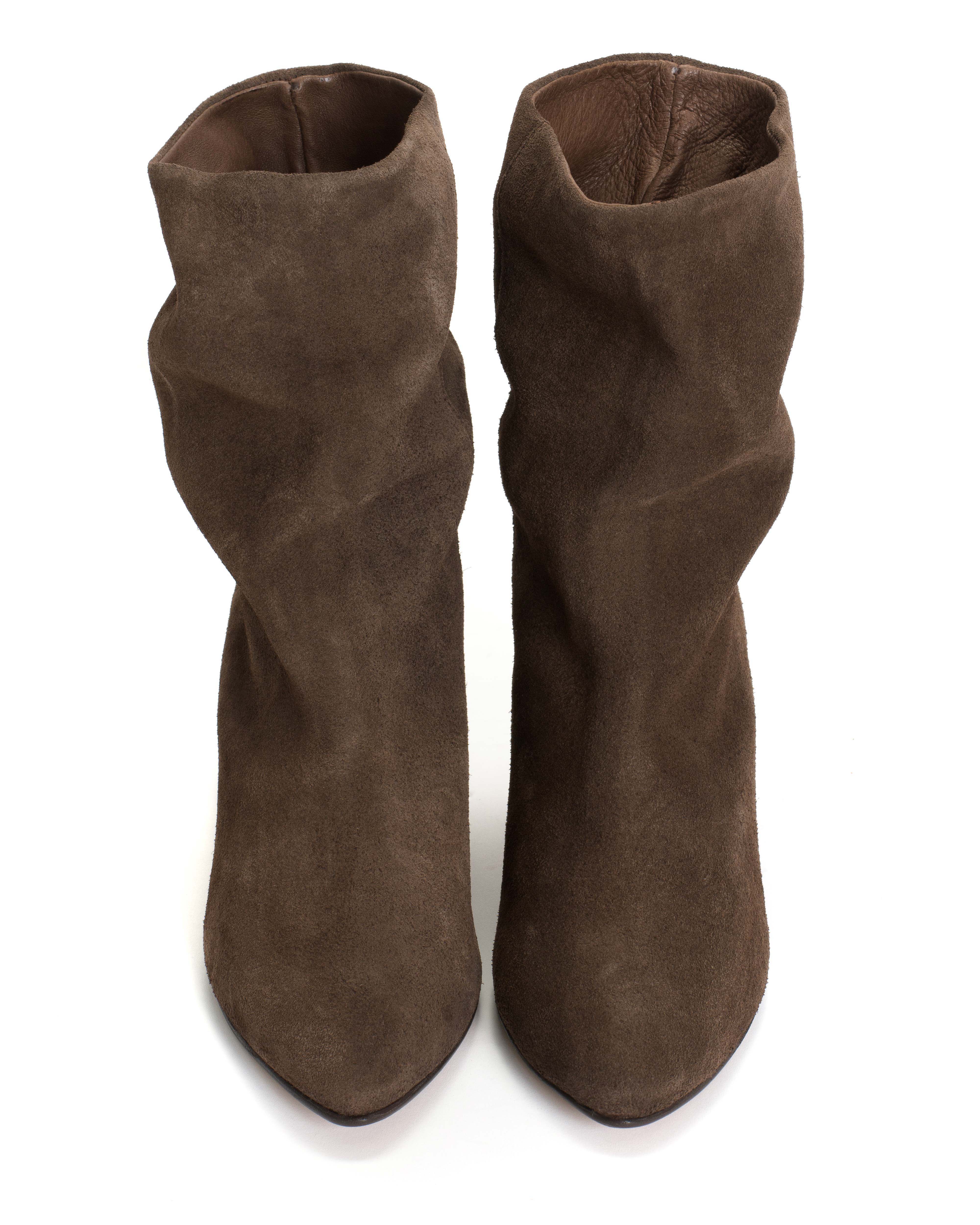 Vully 50 stiletto Calf suede Coffee brown