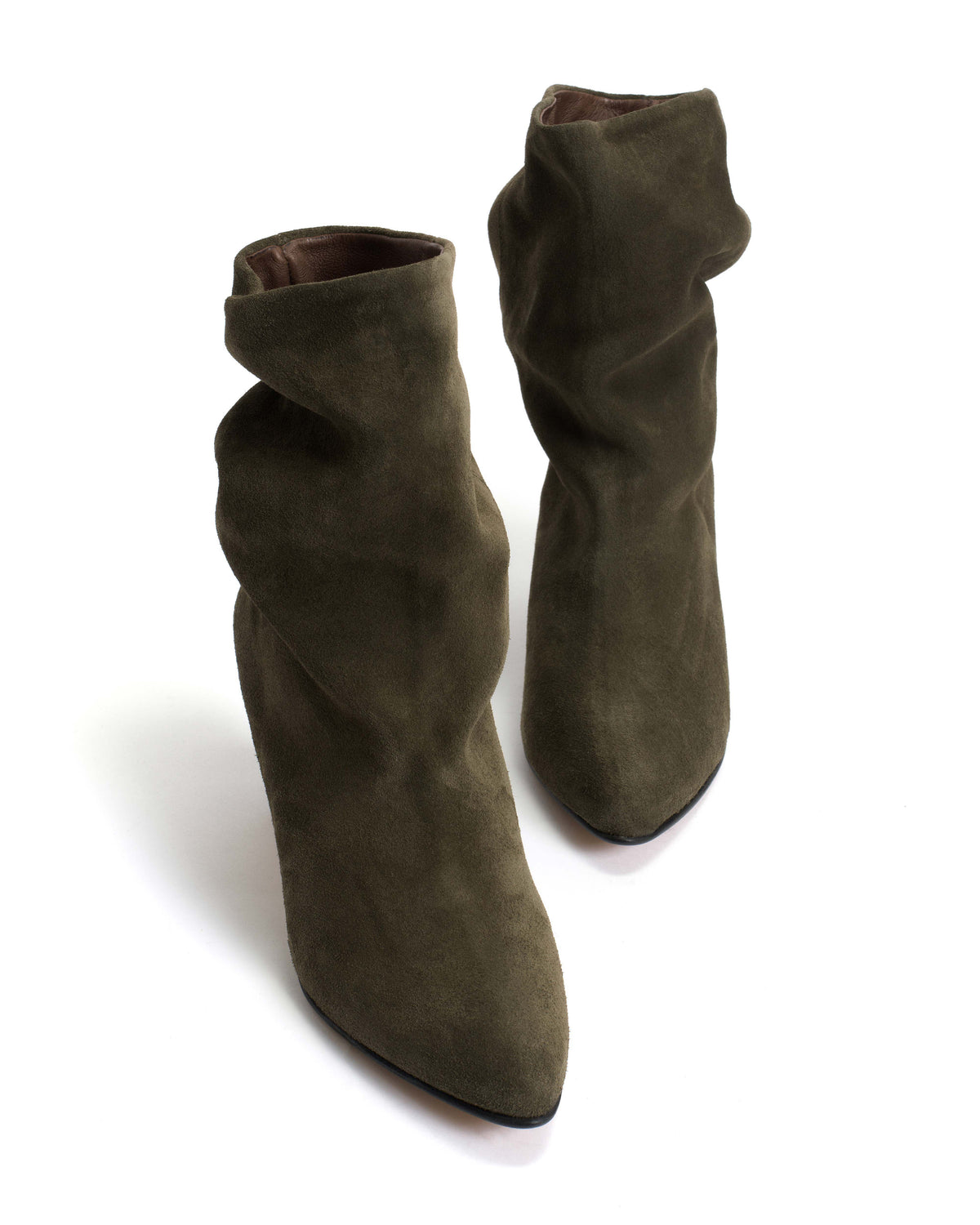 Vully 50 stiletto Calf suede Moss green