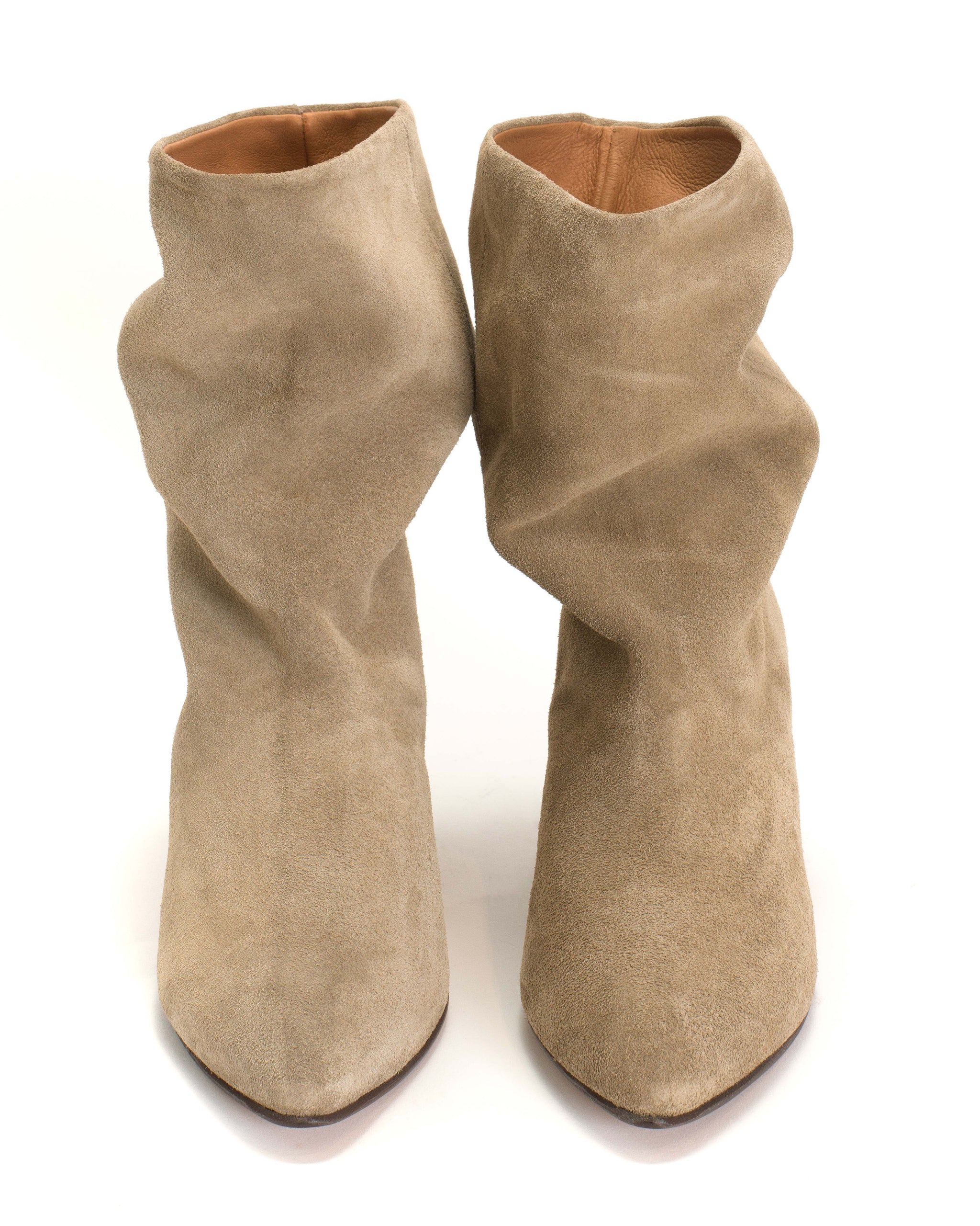 Vully 50 stiletto Calf suede Mushroom - Anonymous Copenhagen