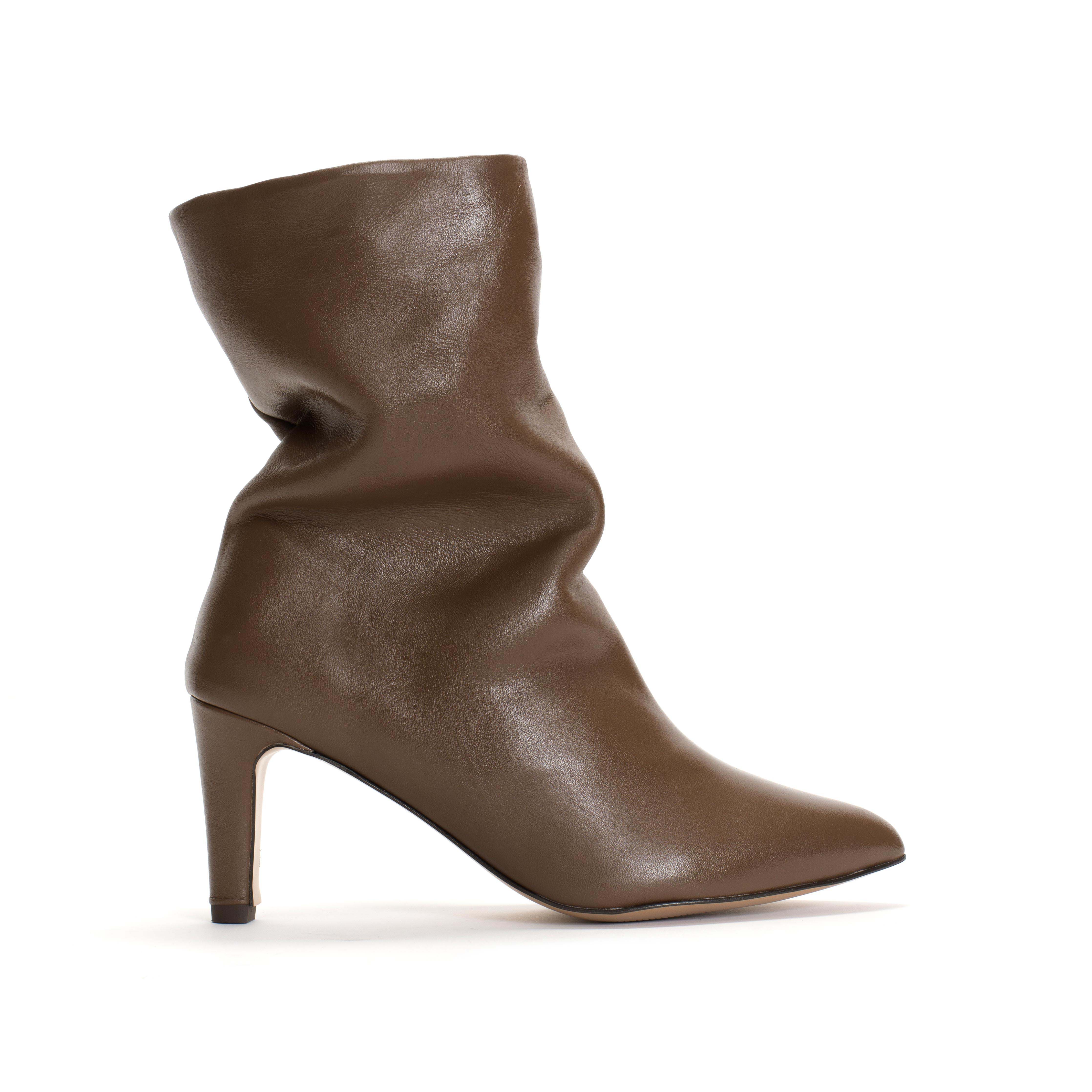 Vully 75 stiletto Soft calf Dark taupe