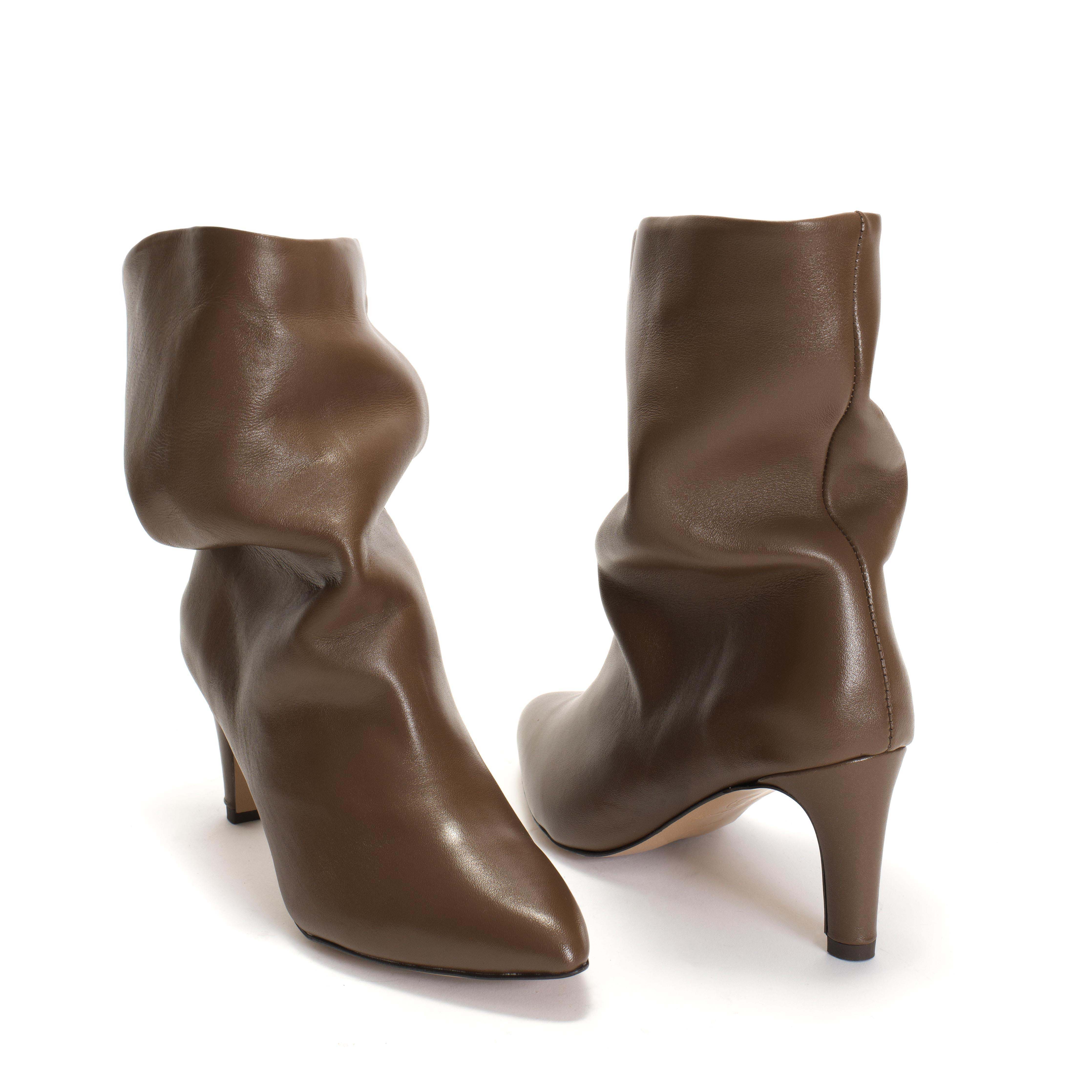 Vully 75 stiletto Soft calf Dark taupe