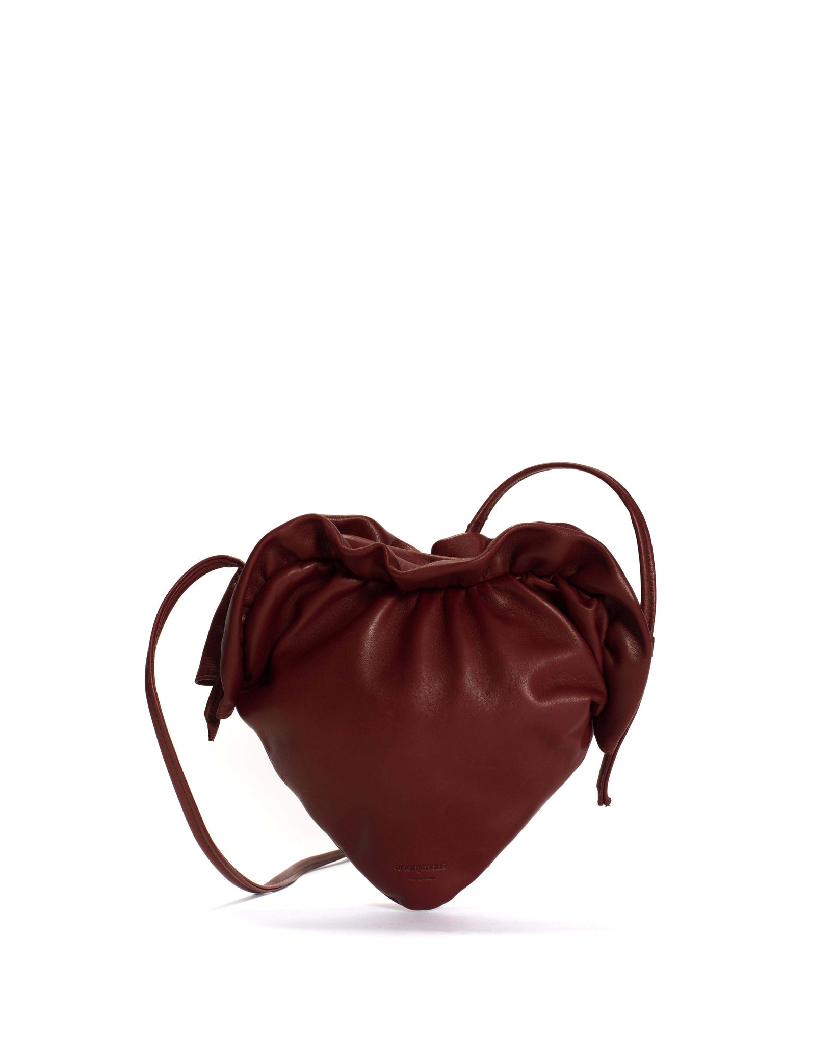 Zally heart bag Silky lamb Pomegranate - Anonymous Copenhagen