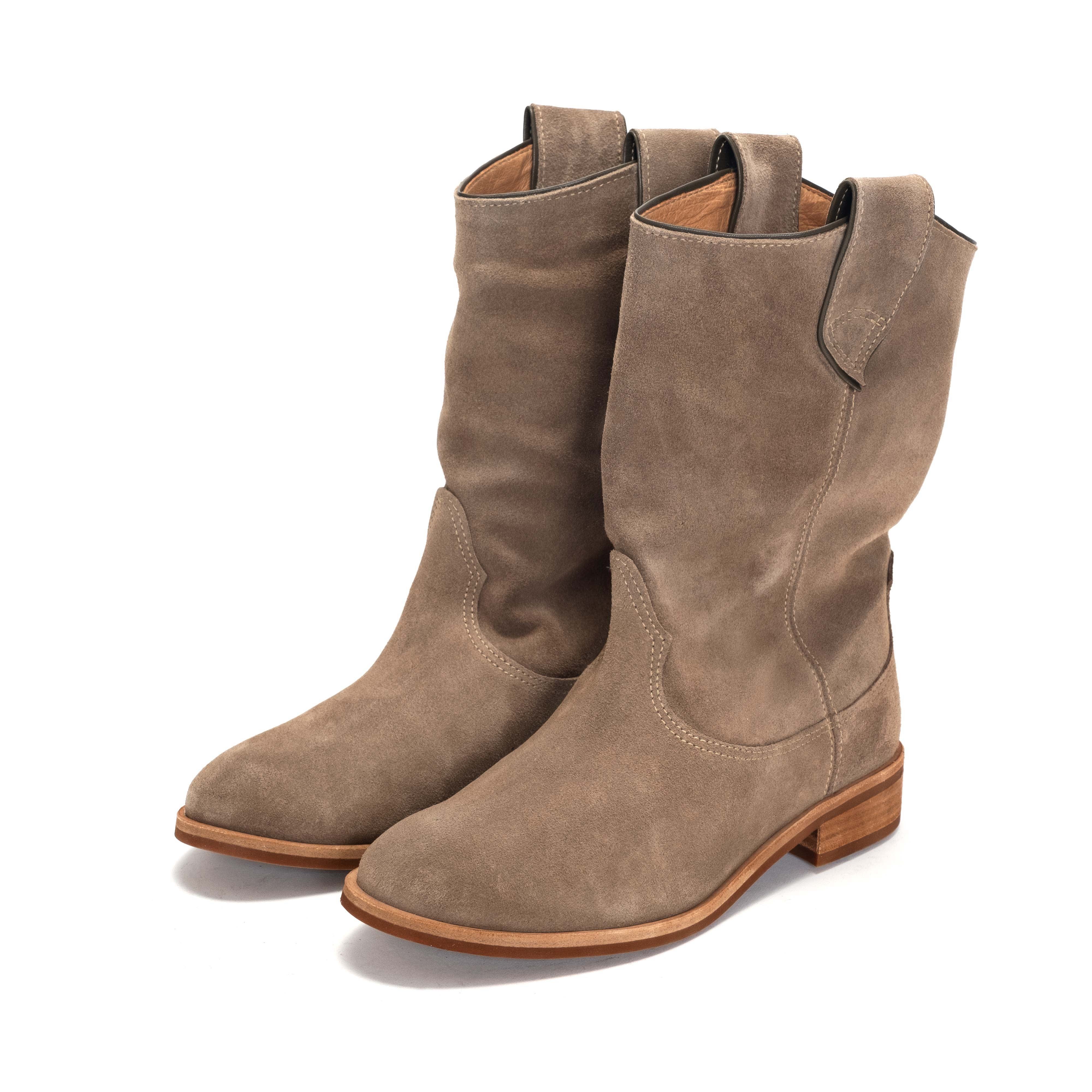 Claudia Calf suede Mushroom