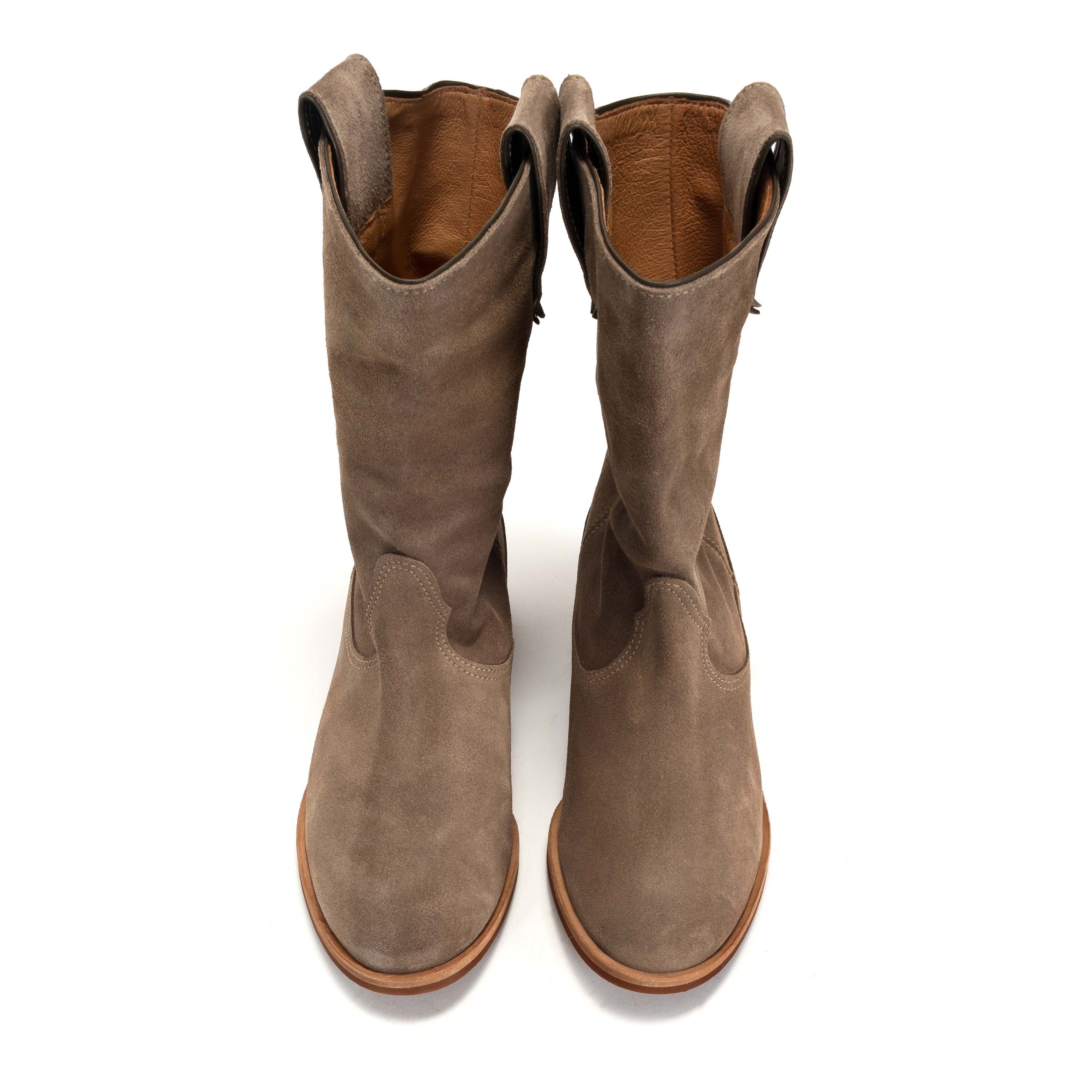 Claudia Calf suede Mushroom