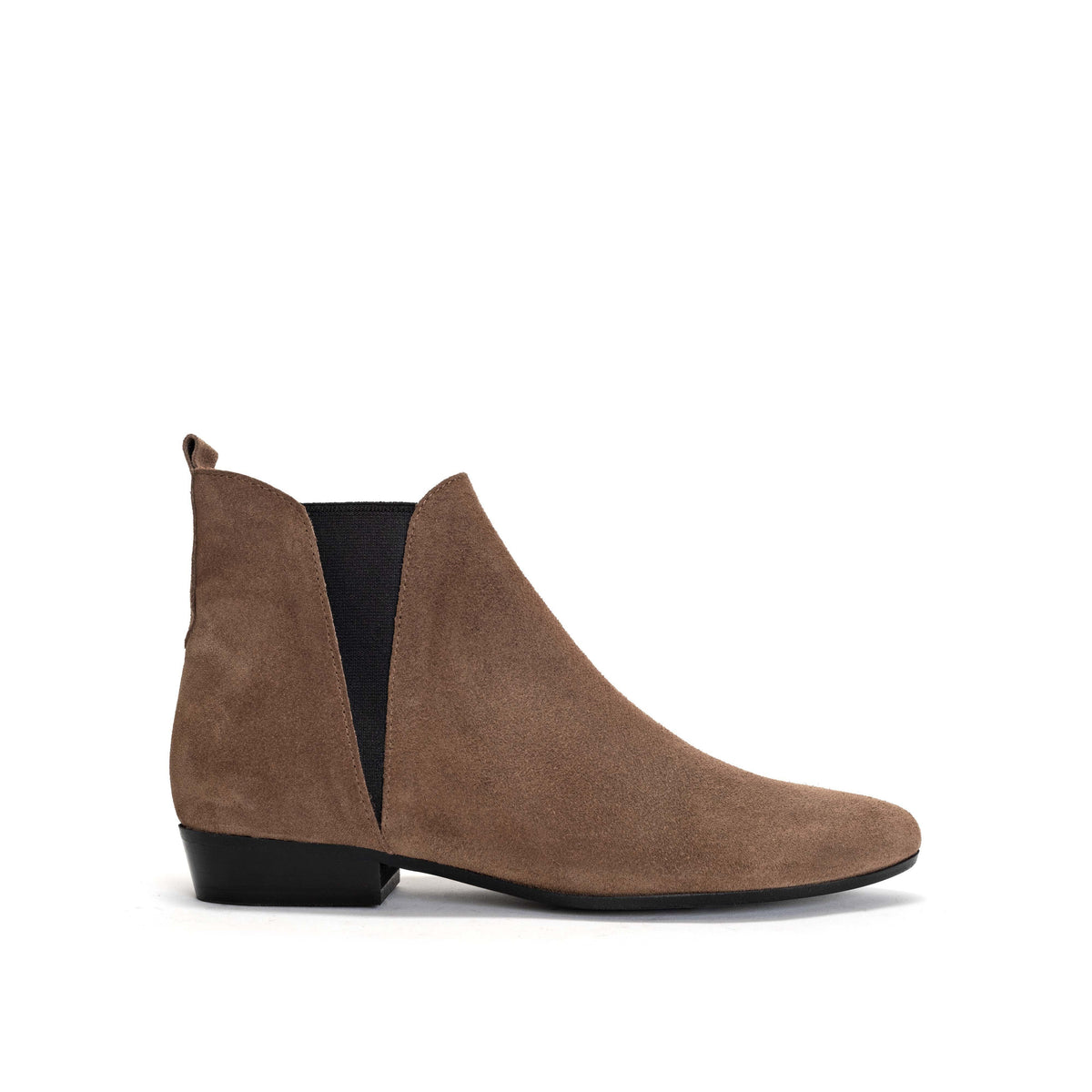 Rita Calf suede Dark taupe