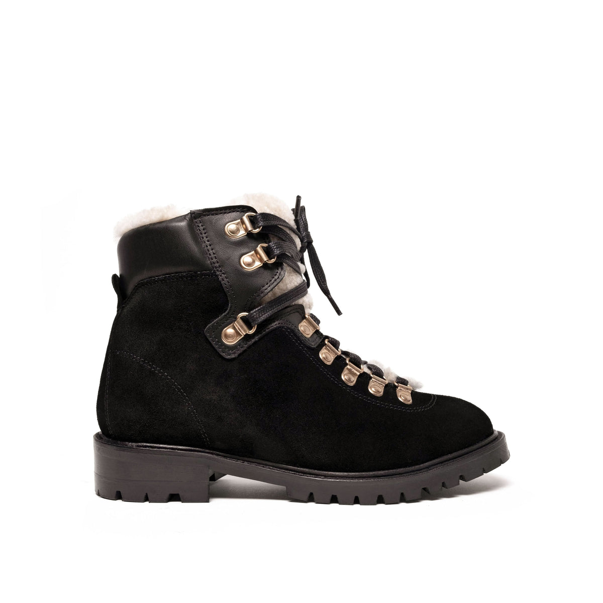 Teddi Calf suede Black