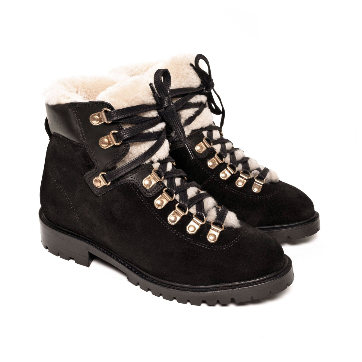 Teddi Calf suede Black