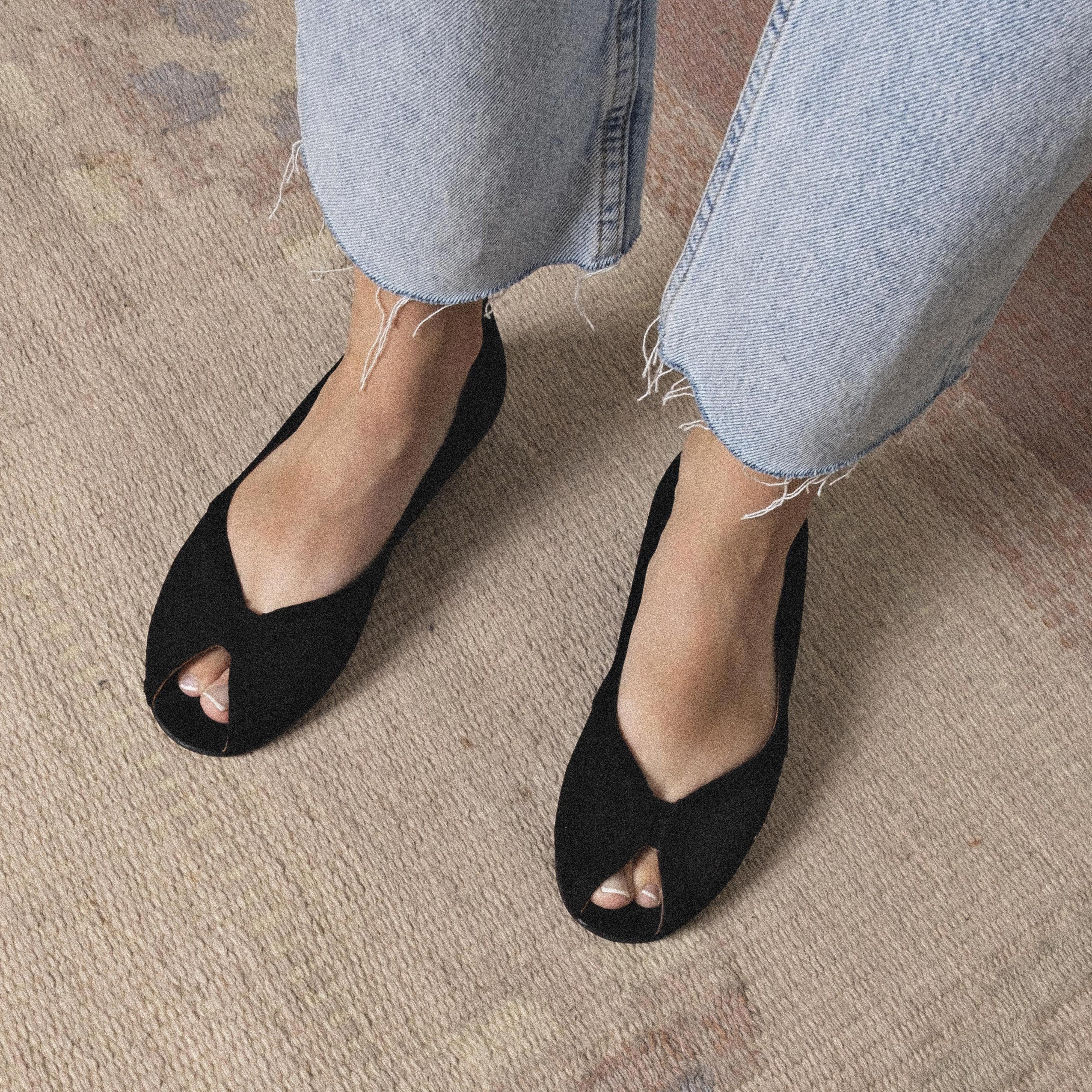 Tiffy Calf suede Black