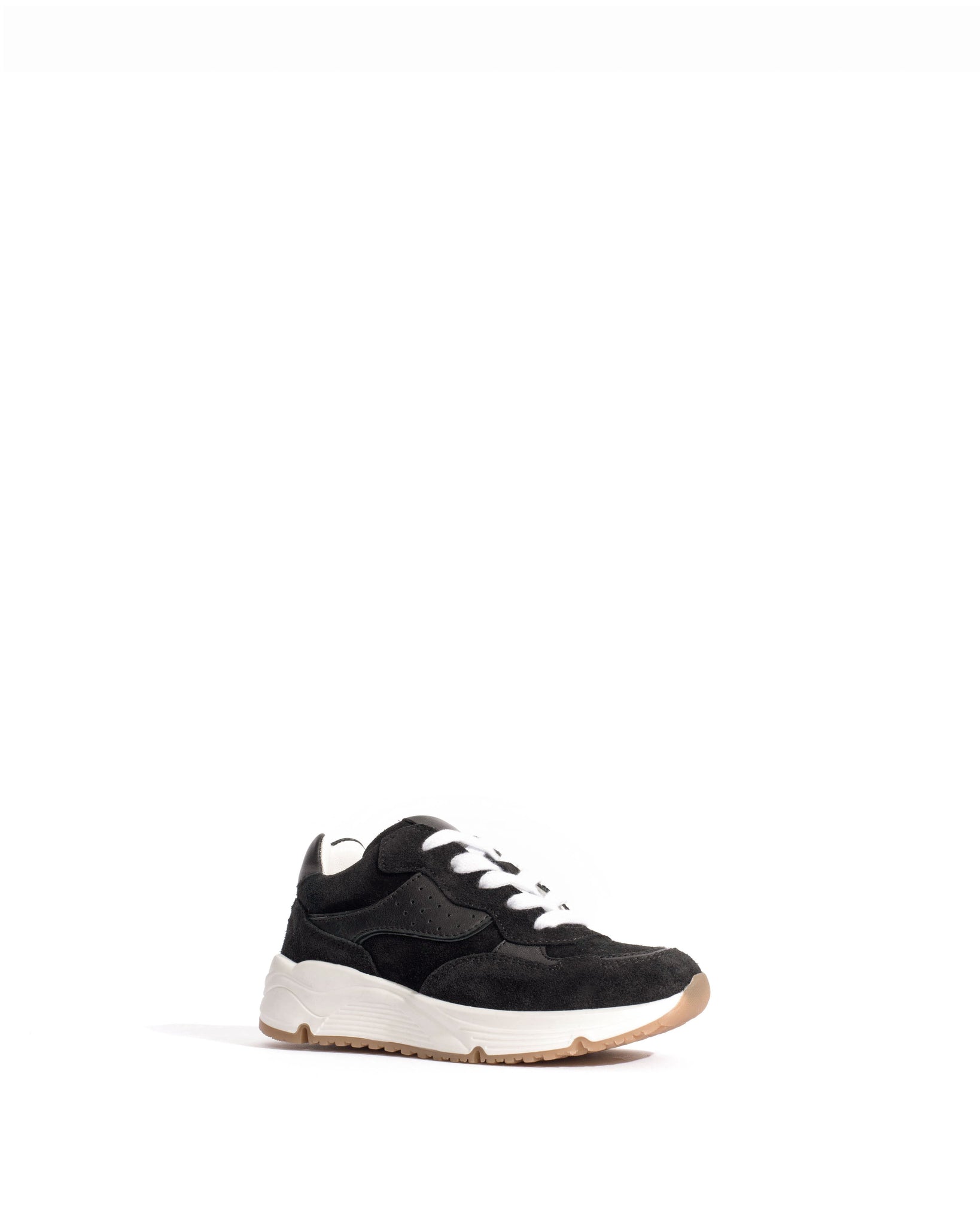 Cally junior Calf suede & sleek leather Black - Anonymous Copenhagen