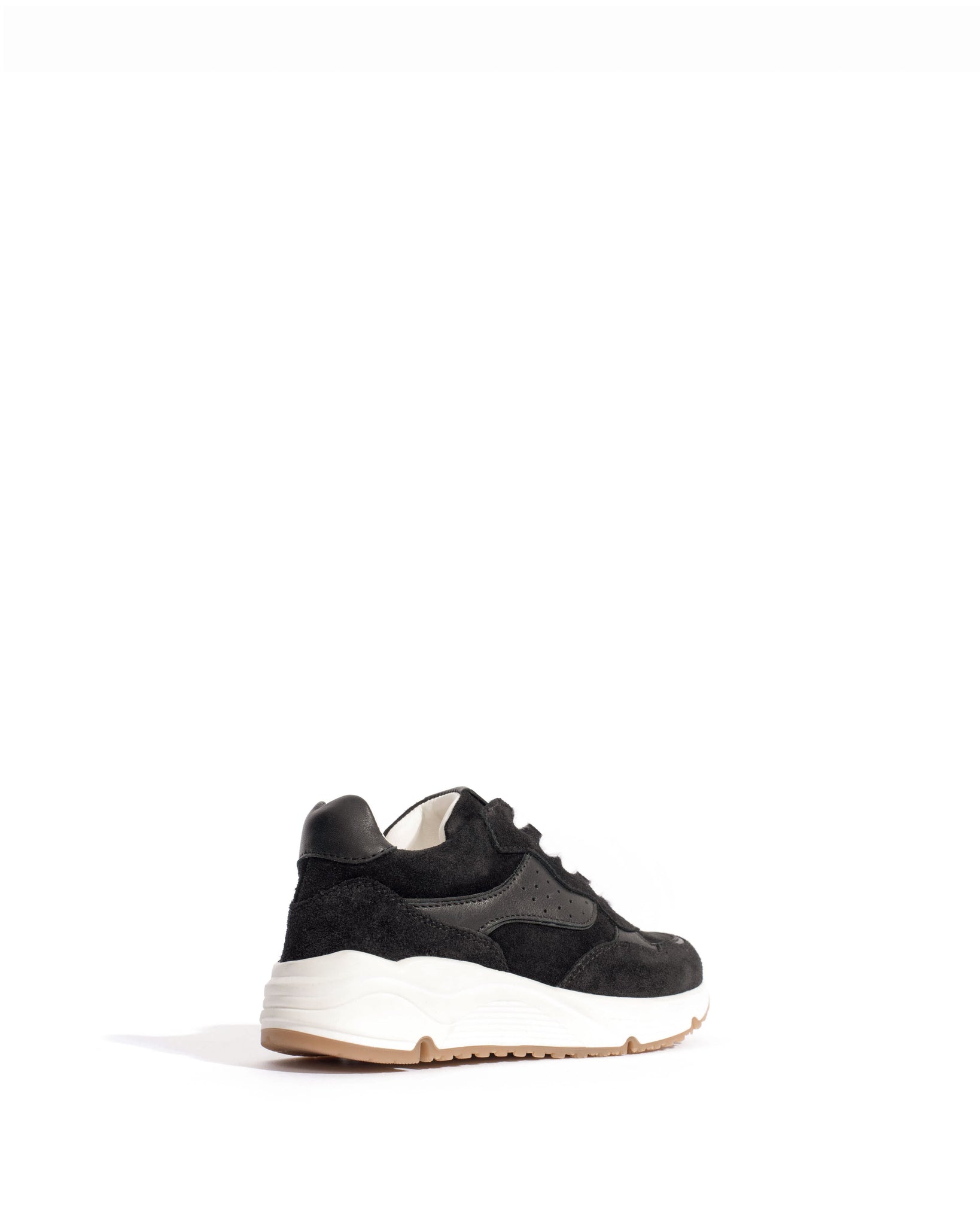 Cally junior Calf suede & sleek leather Black - Anonymous Copenhagen