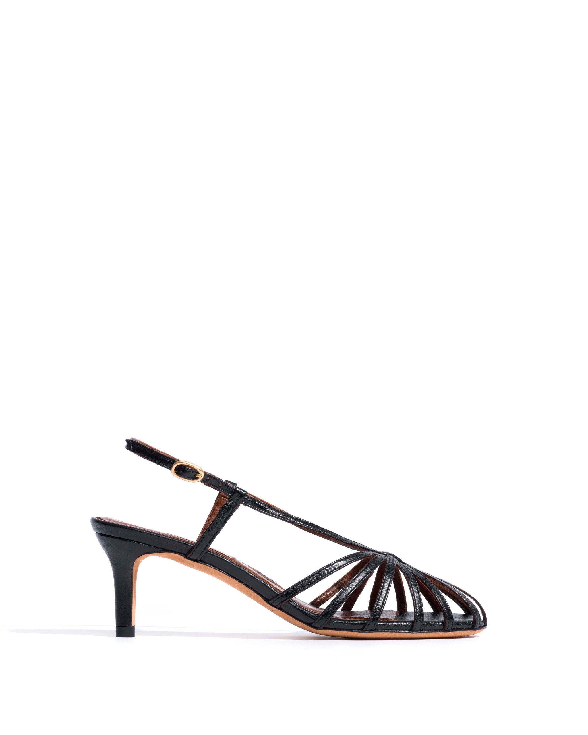 Candace 55 Shiny lamb Black - Anonymous Copenhagen Heels