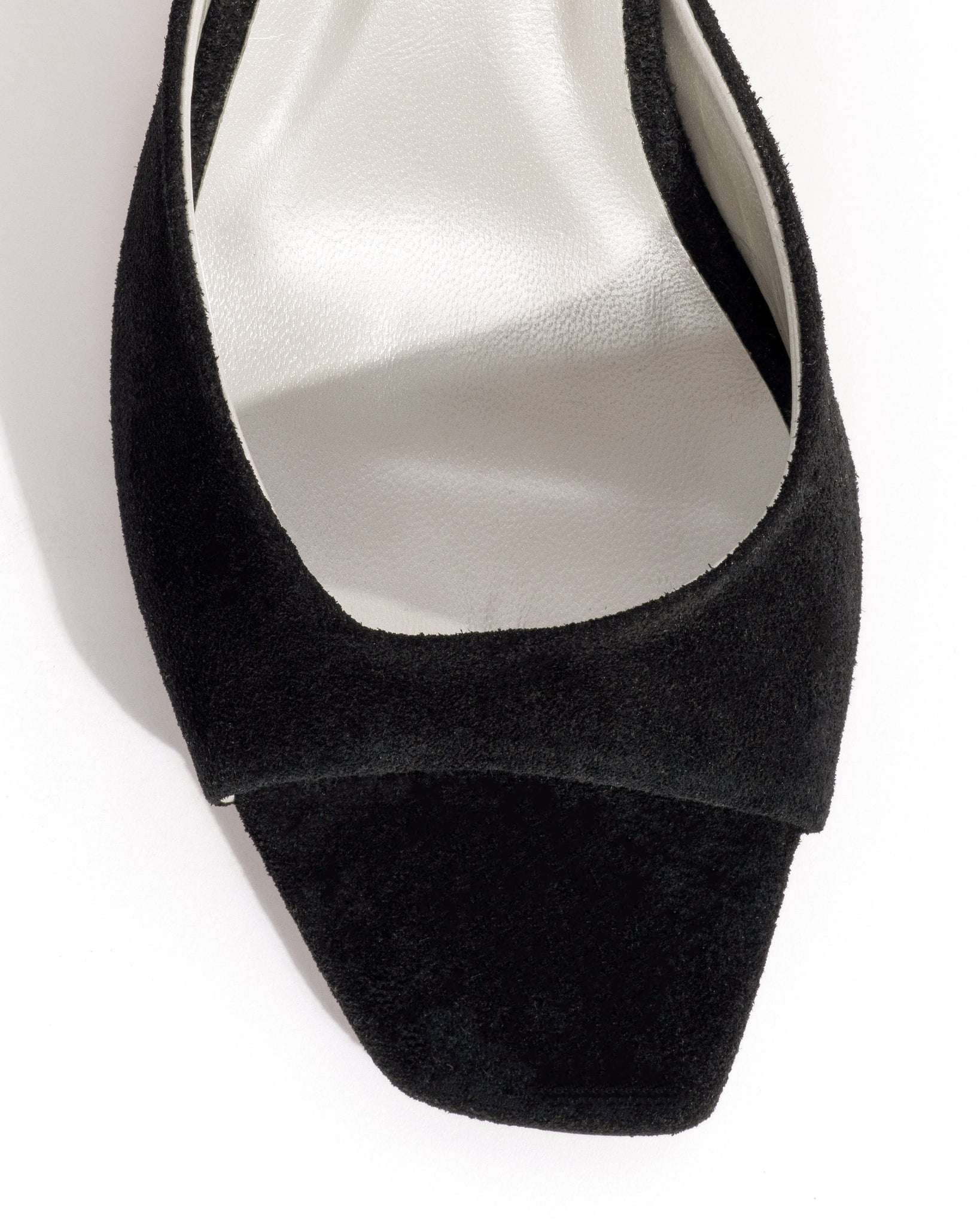 Mazy 75 Calf suede & lining Black & silver - Anonymous Copenhagen Heels