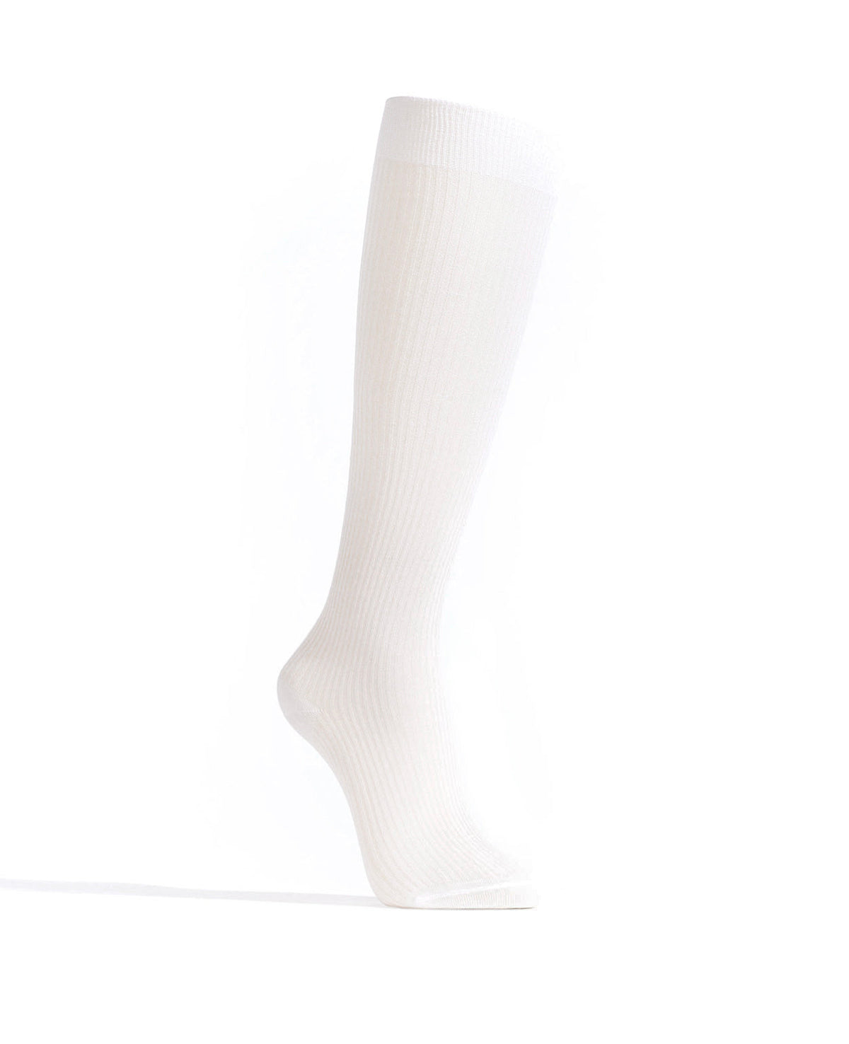 Noa mid calf glitter socks 52% nylon 48% polyester Cream