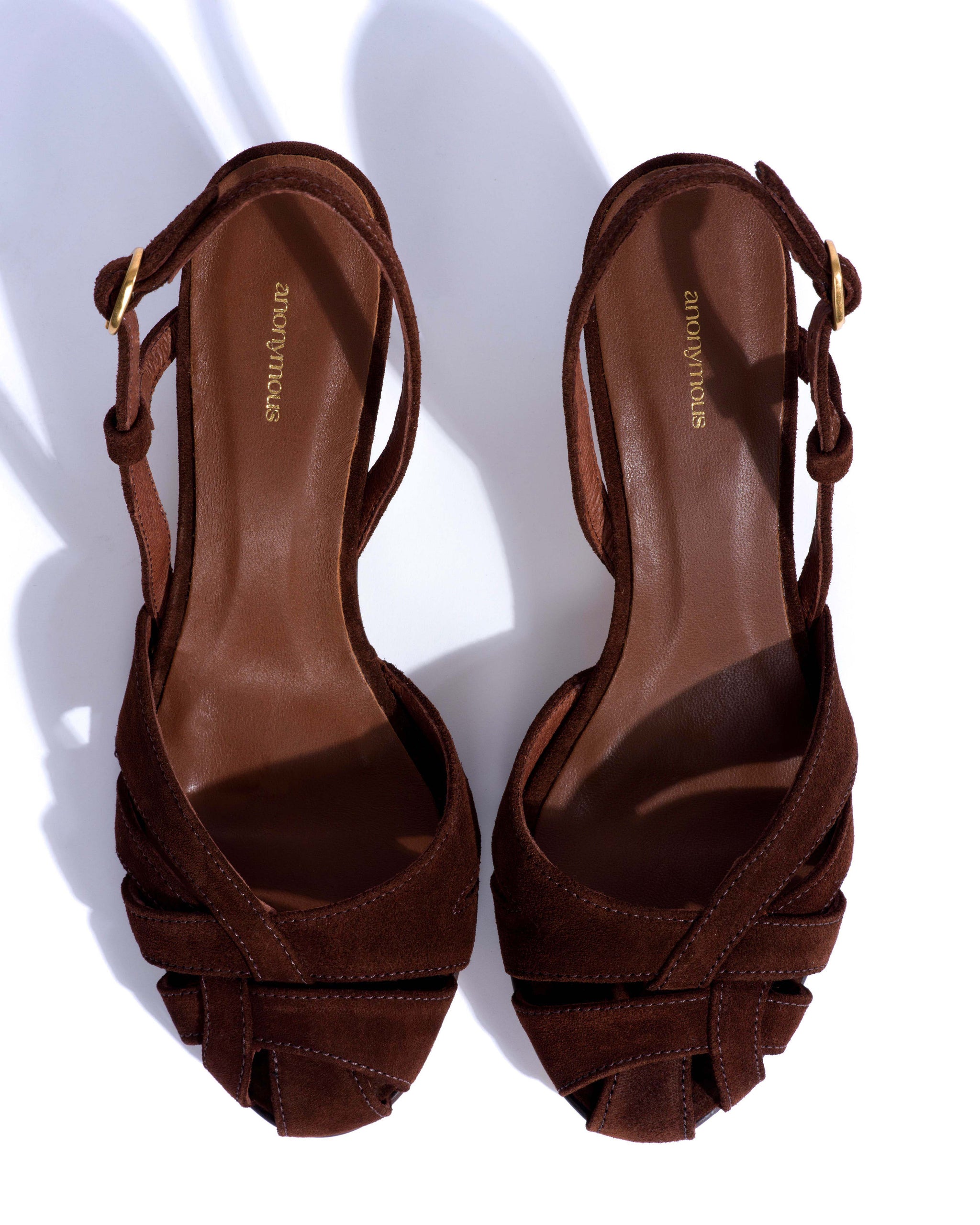 Banie 50 stiletto Calf suede Chocolate