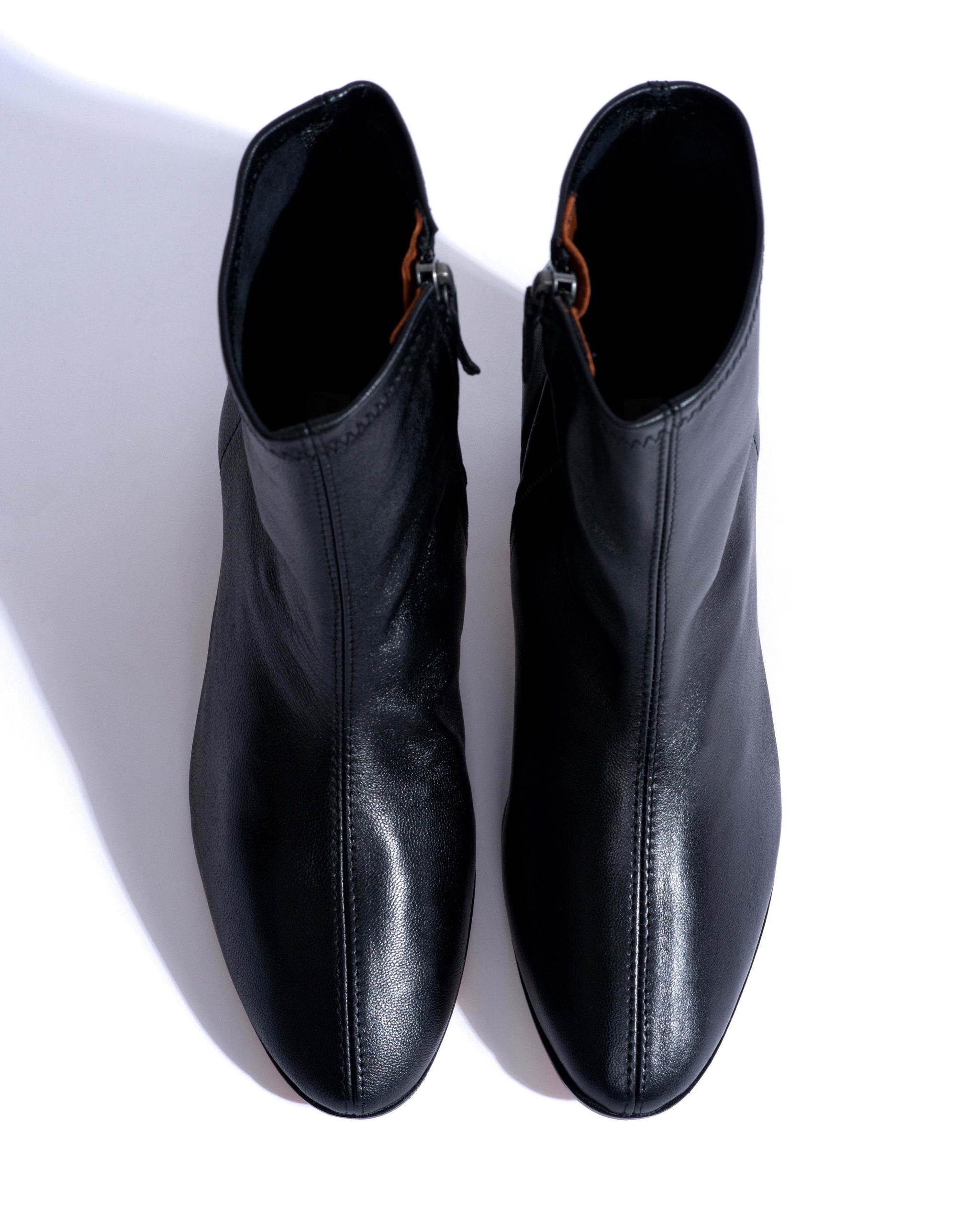 Hanny 55 stacked stretch Silky lamb Black - Anonymous Copenhagen Ankle boots