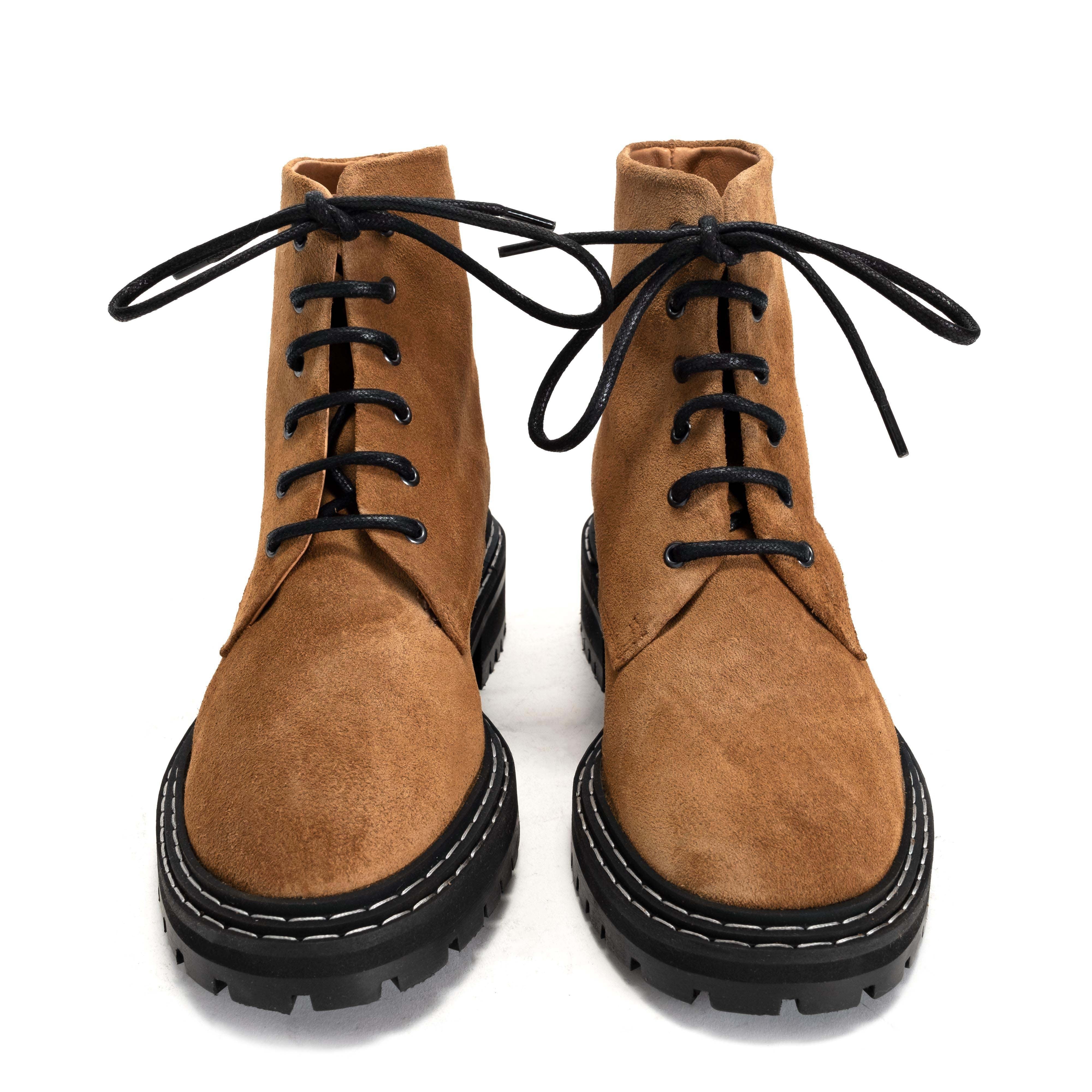 Niobe calf suede bamboo Brown