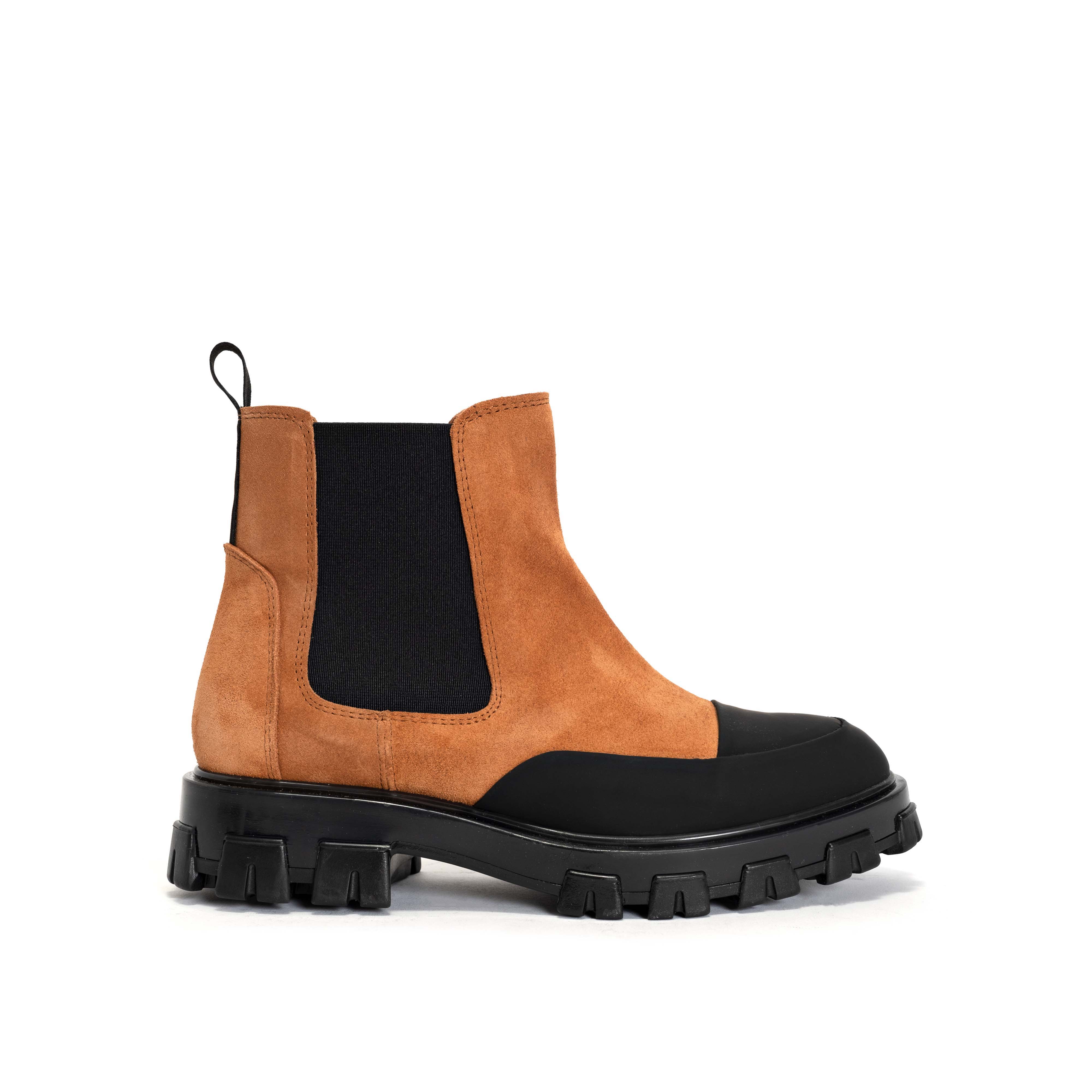 Elice Calf suede Natural coral